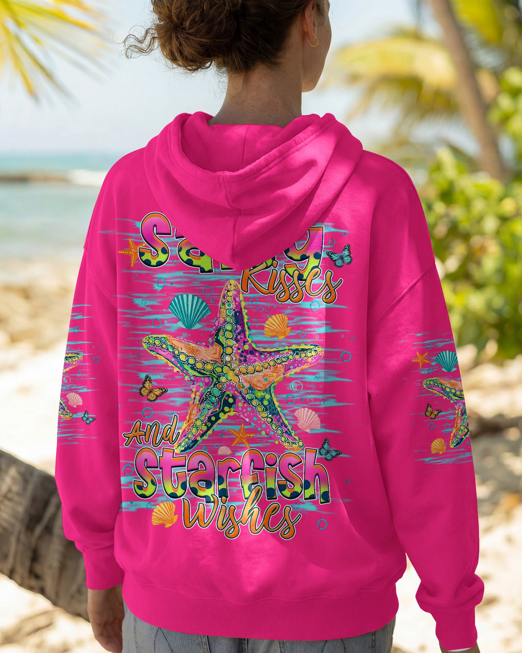 SALTY KISSES AND STARFISH WISHES ALL OVER PRINT - TLHN1307261