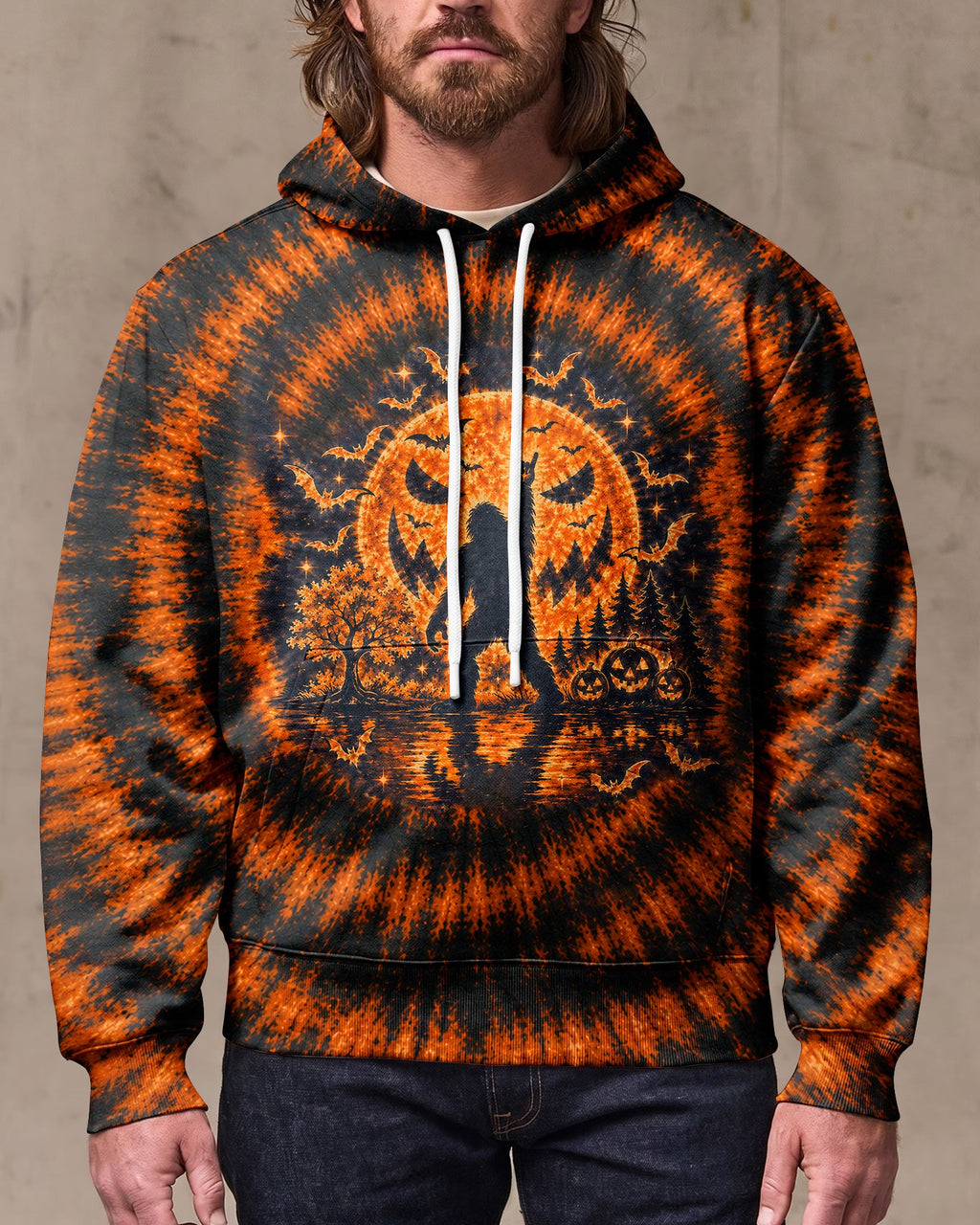 HELLO DARKNESS MY OLD FRIEND BIGFOOT HALLOWEEN ALL OVER PRINT - TLTW1707263