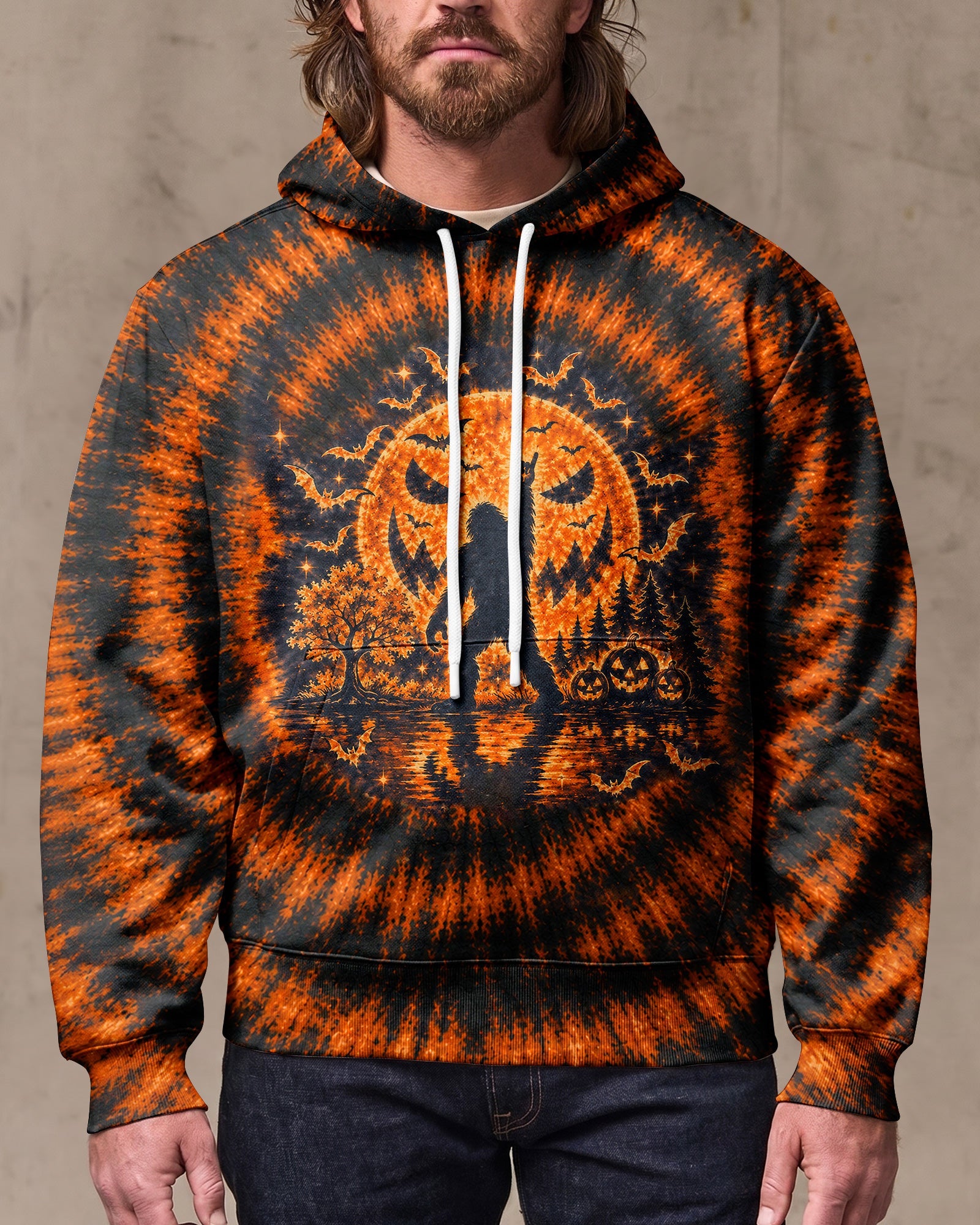 HELLO DARKNESS MY OLD FRIEND BIGFOOT HALLOWEEN ALL OVER PRINT - TLTW1707263