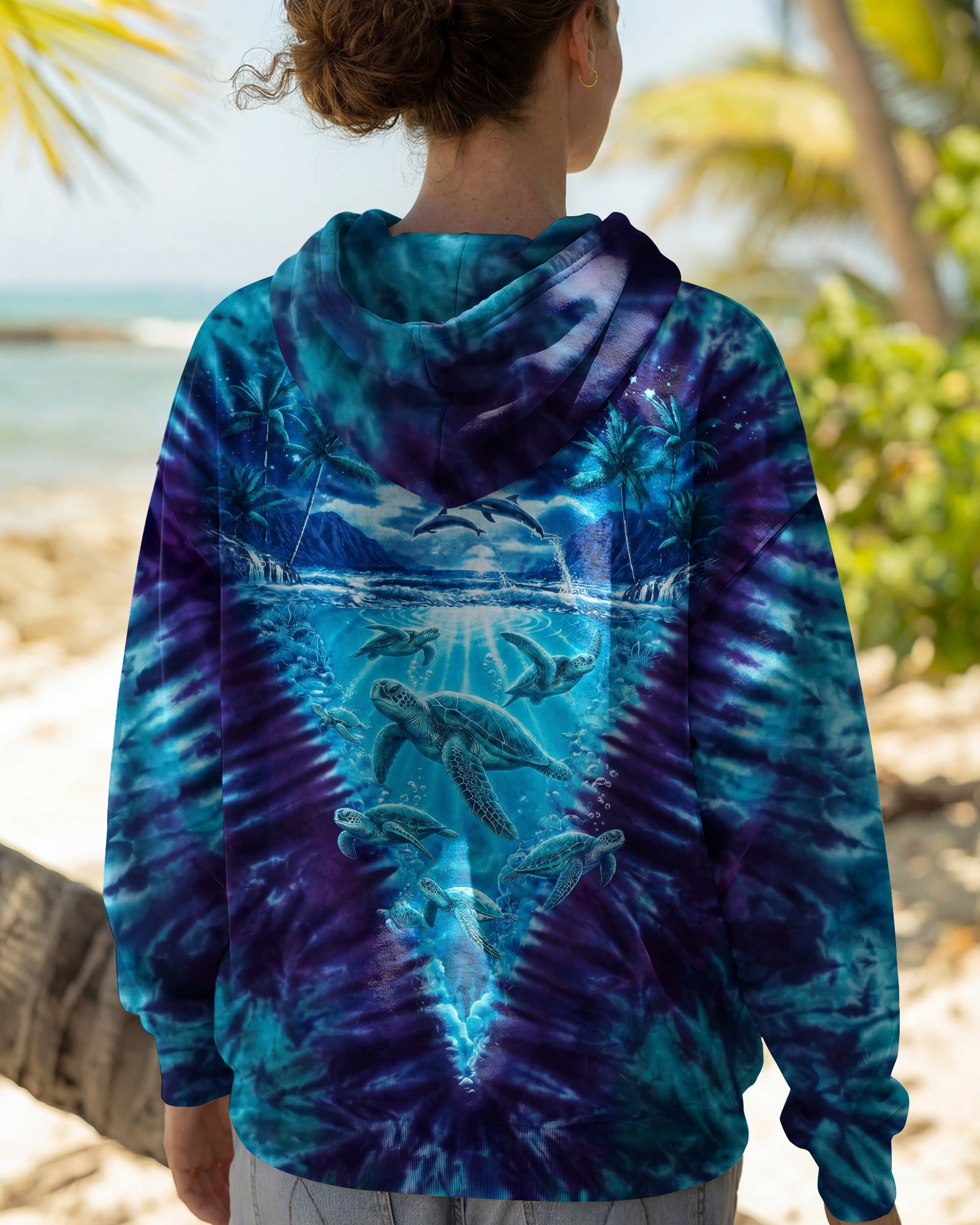 TURTLE MOONLIT PARADISE ALL OVER PRINT - RI0506263