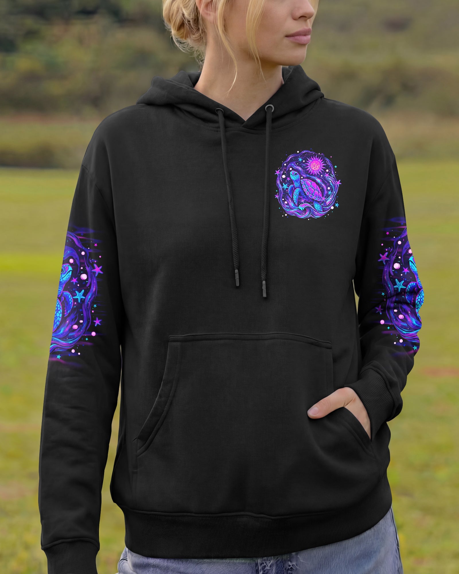 SMELL THE SEA FEEL THE BREEZE TURTLE ALL OVER PRINT - TLNO2304263