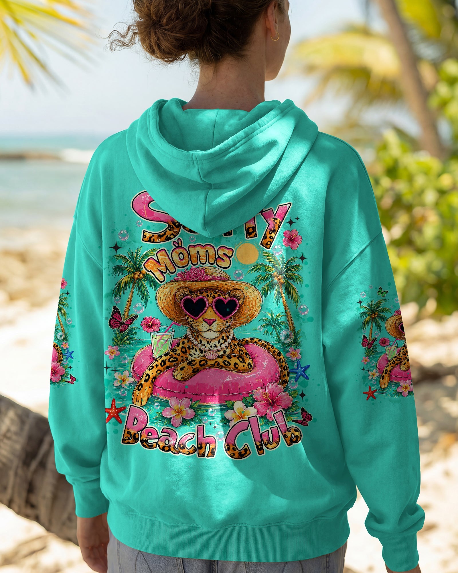 SALTY MOMS BEACH CLUB LEOPARD ALL OVER PRINT  - TLHN2705261