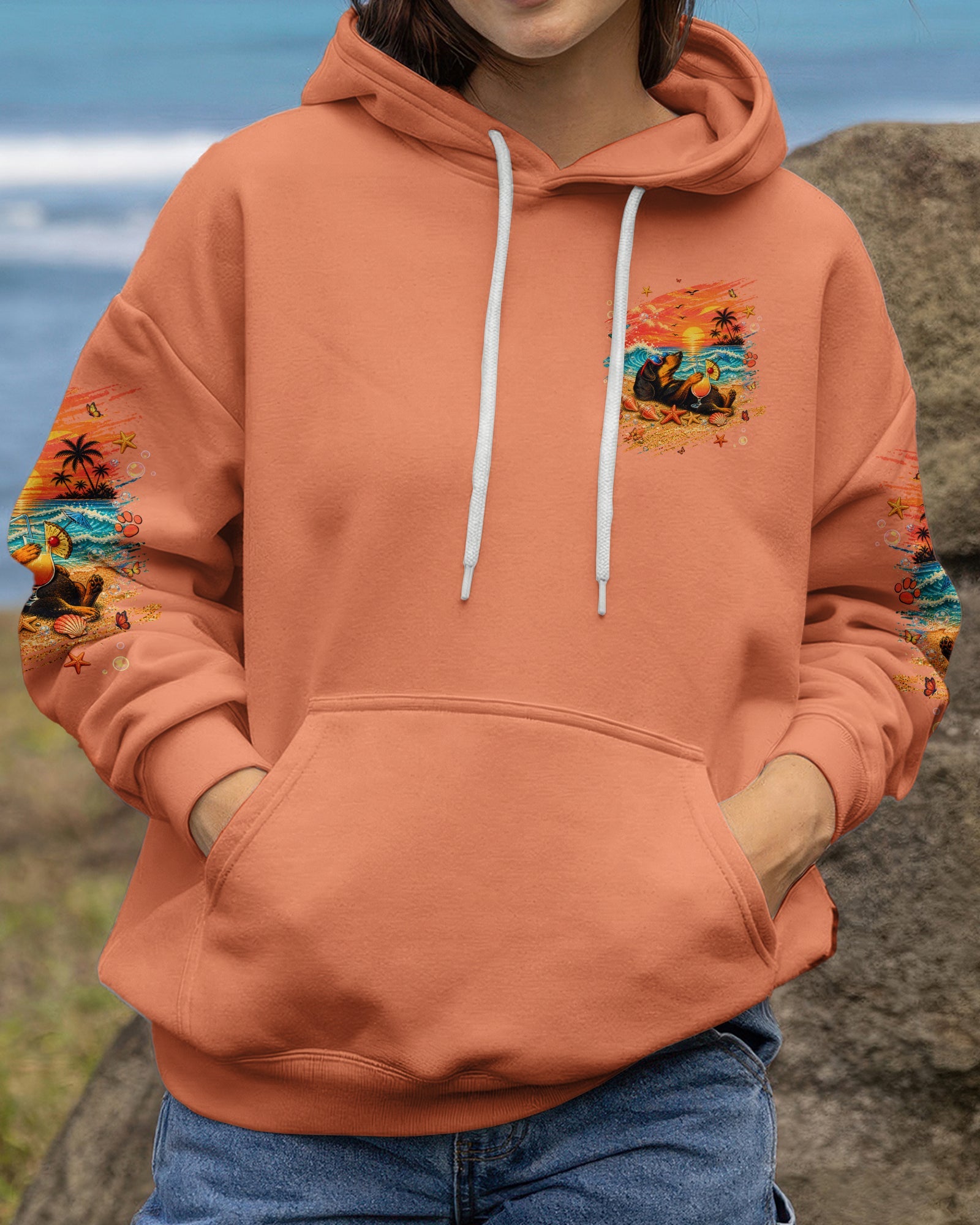 SMELL THE SEA FEEL THE BREEZE DACHSHUND DOG ALL OVER PRINT  - TLNT0506263