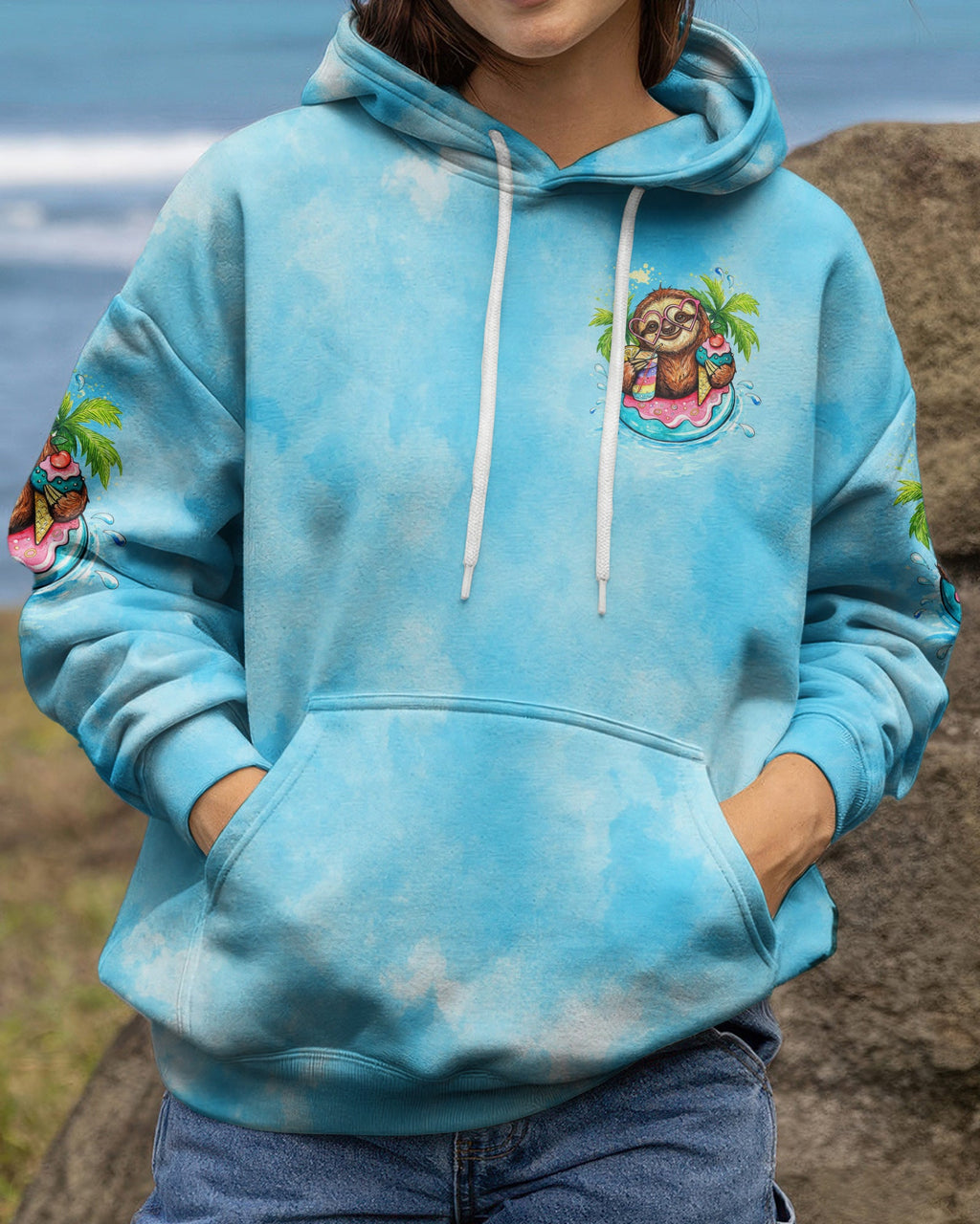 I'M ON ISLAND TIME  SLOTH ALL OVER PRINT - TLTW0804263
