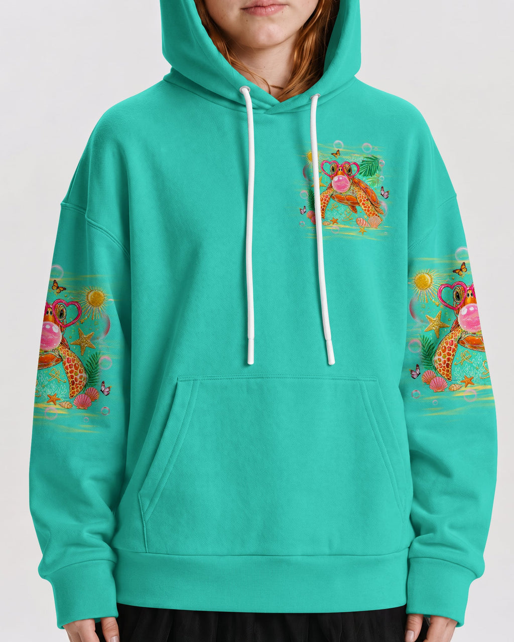 TURTLE KISSES STARFISH WISHES KIDS ALL OVER PRINT - TLHG2605261