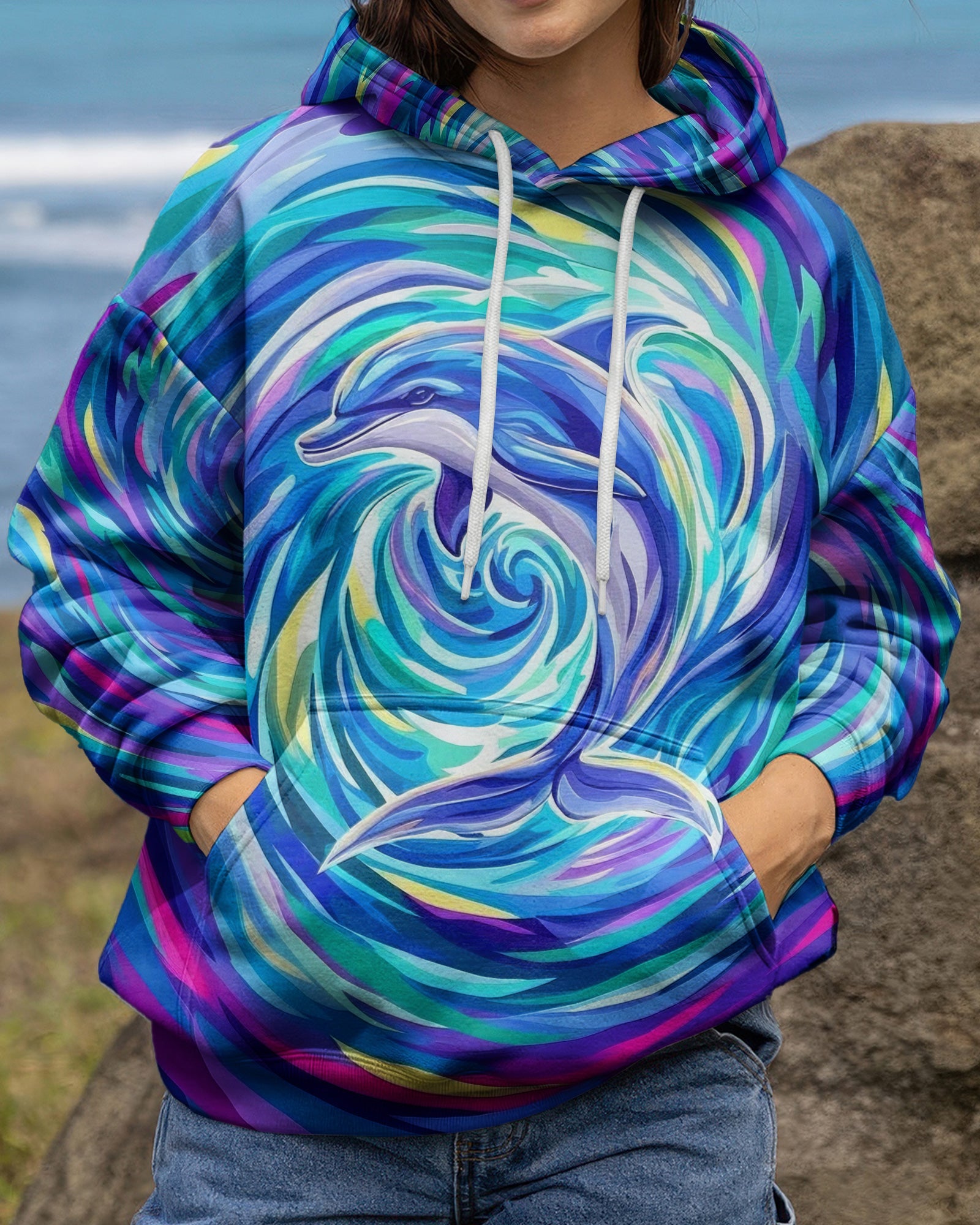 OCEAN SPIRIT DOLPHIN ALL OVER PRINT - TYLN0605261