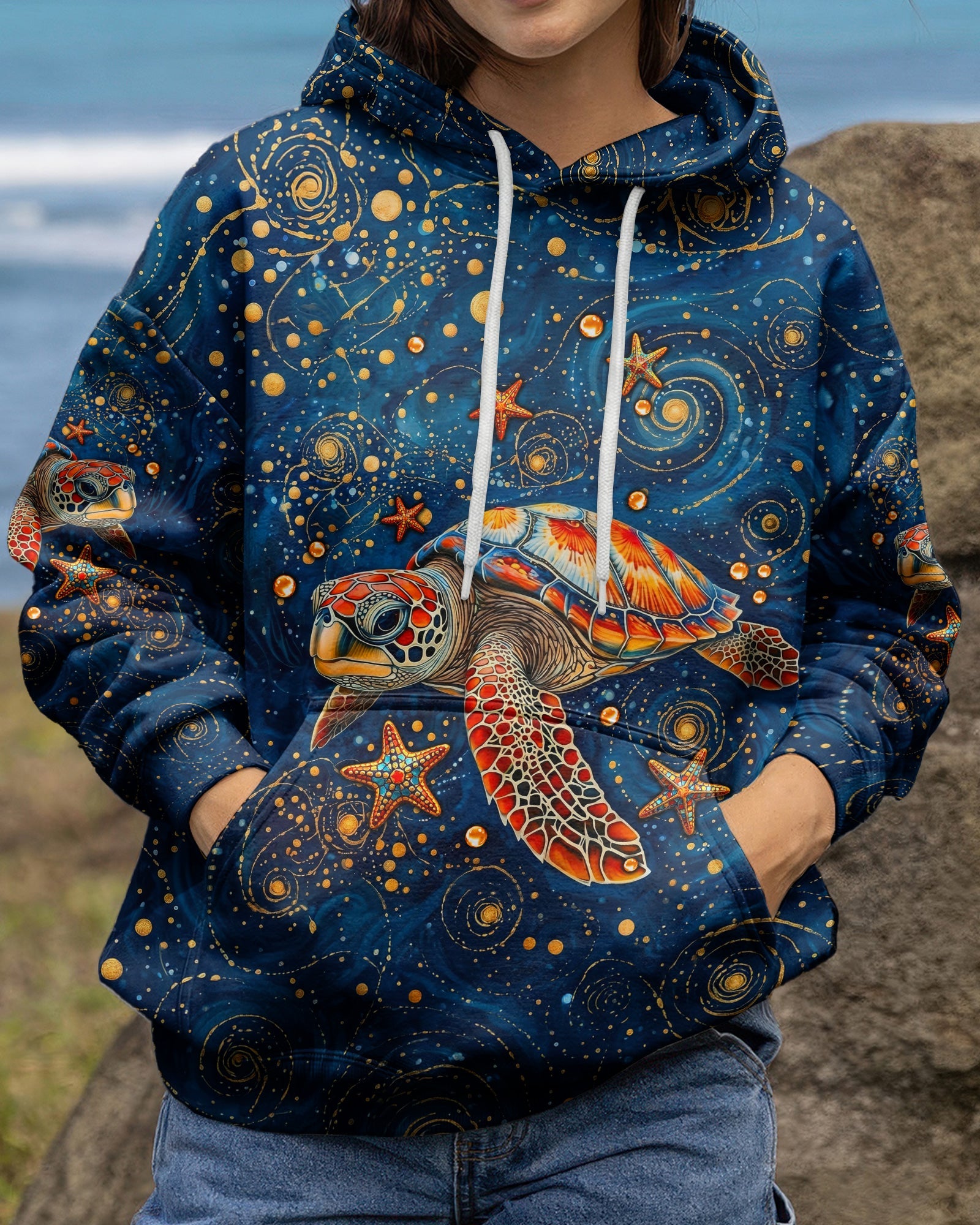 SALTWATER HEALS EVERYTHING TURTLE ALL OVER PRINT  - TLNT1304262
