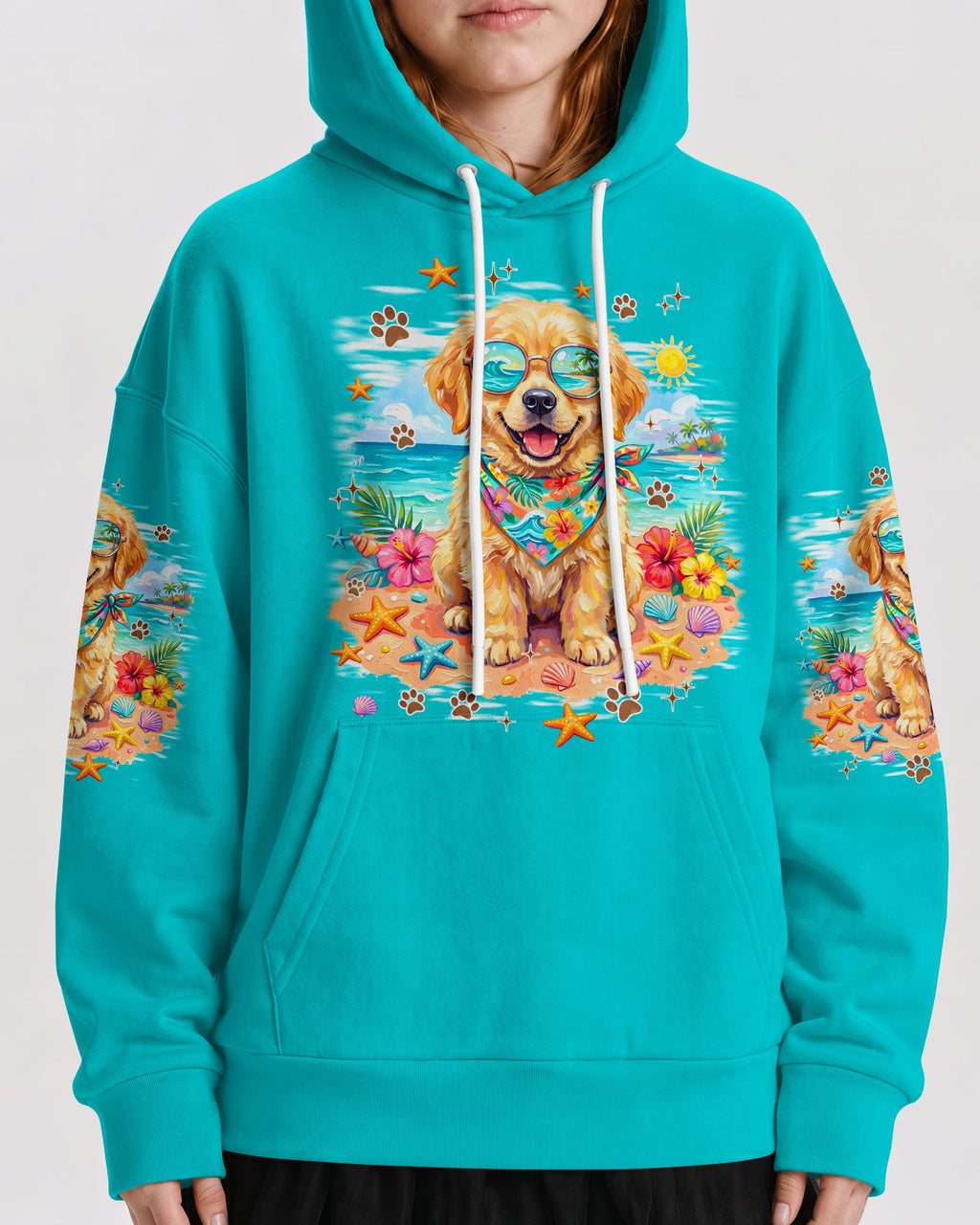 I WAS MADE FOR SUNNY DAYS GOLDEN RETRIEVER DOG KIDS ALL OVER PRINT - TYPQ0406263