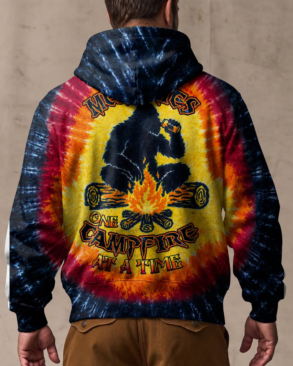 MAKING MEMORIES ONE CAMPFIRE AT A TIME BIGFOOT ALL OVER PRINT - TLHN1307262