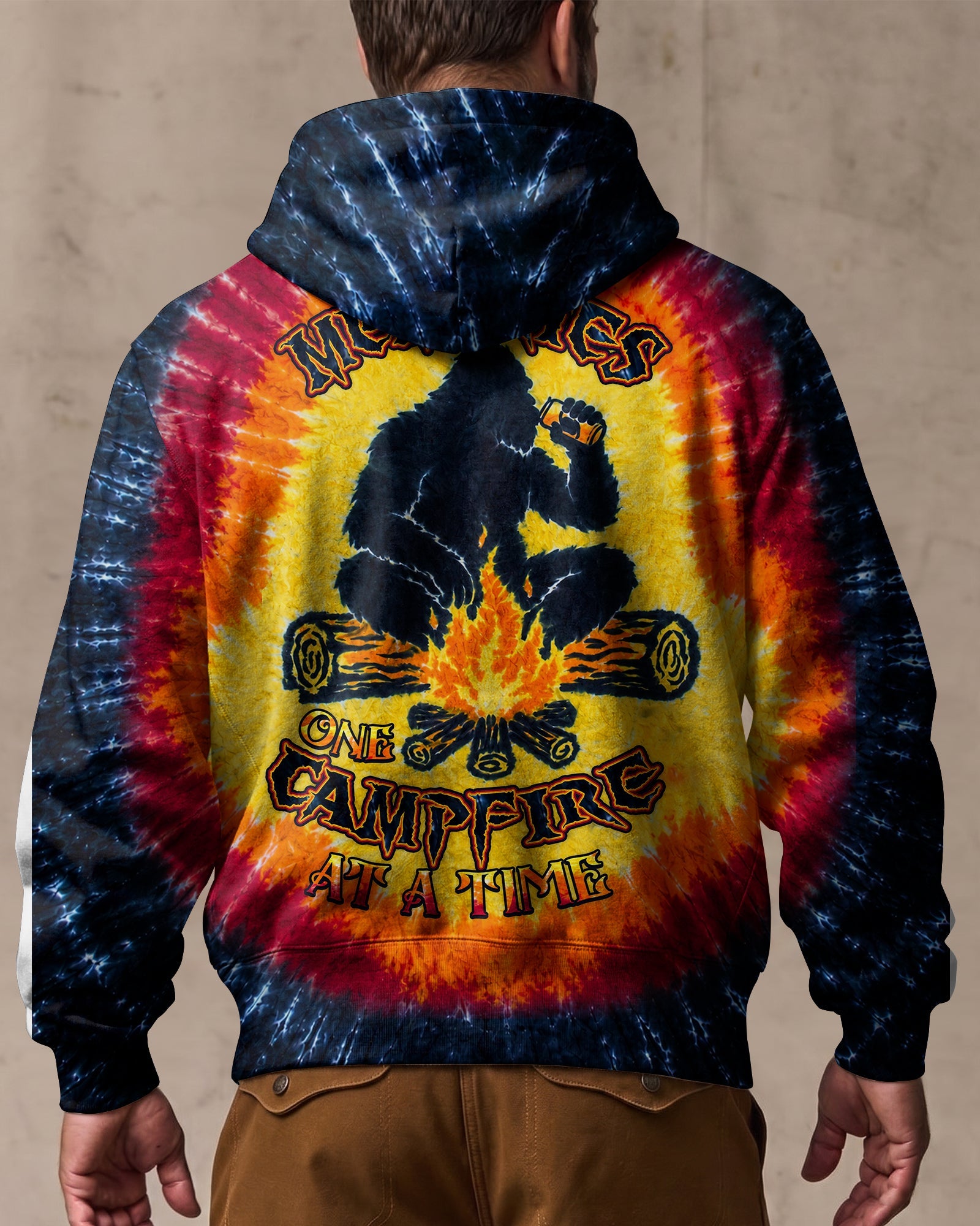 MAKING MEMORIES ONE CAMPFIRE AT A TIME BIGFOOT ALL OVER PRINT - TLHN1307262