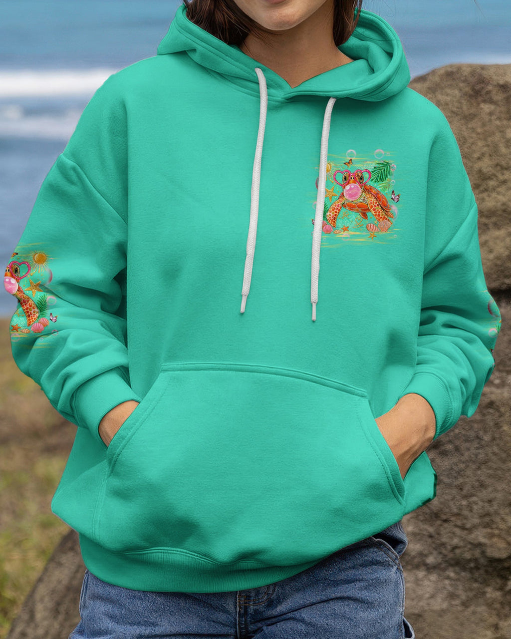 TURTLE KISSES STARFISH WISHES ALL OVER PRINT - TLHG0907263