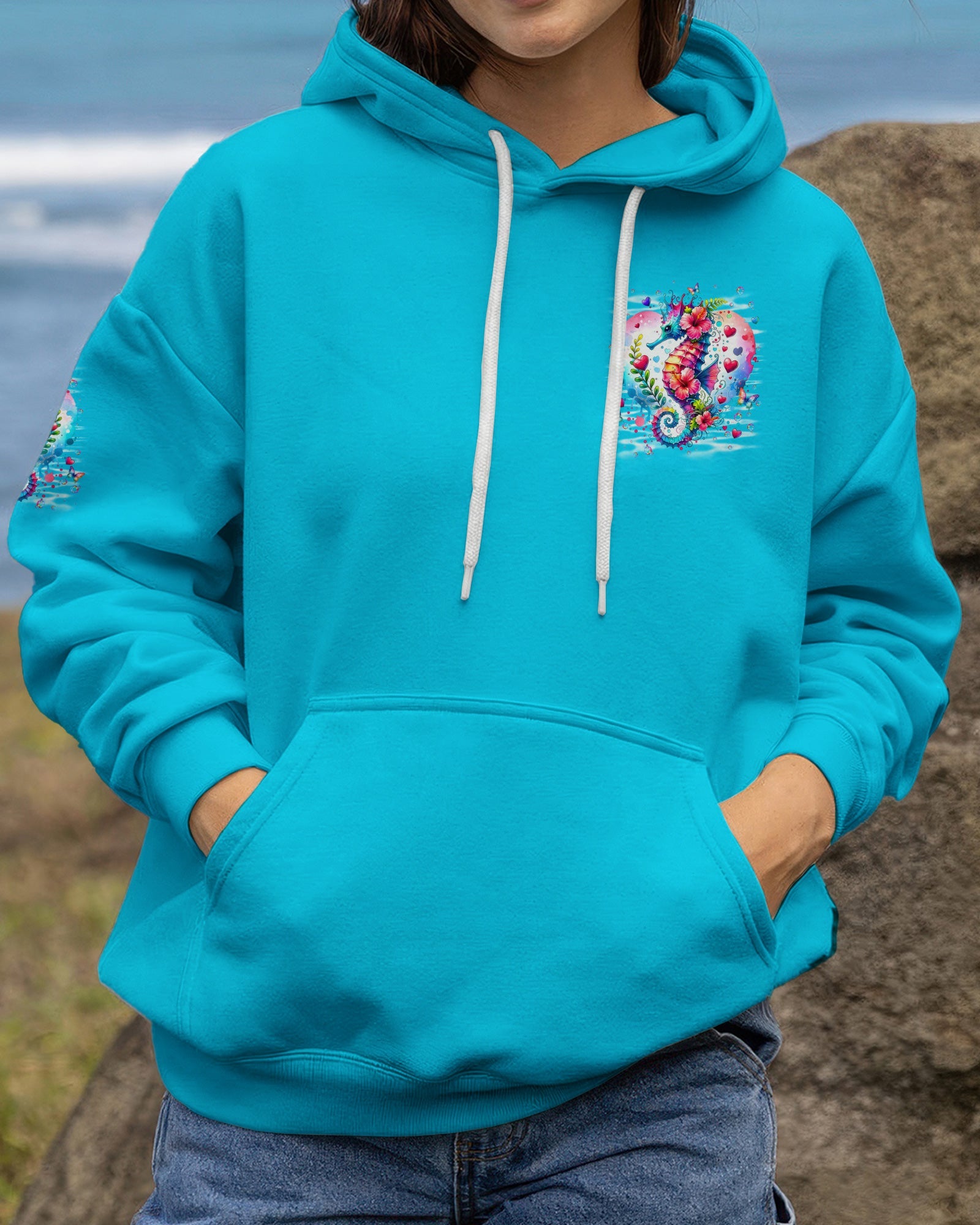 SALTWATER HEALS EVERYTHING SEAHORSE ALL OVER PRINT - TYLN1505262