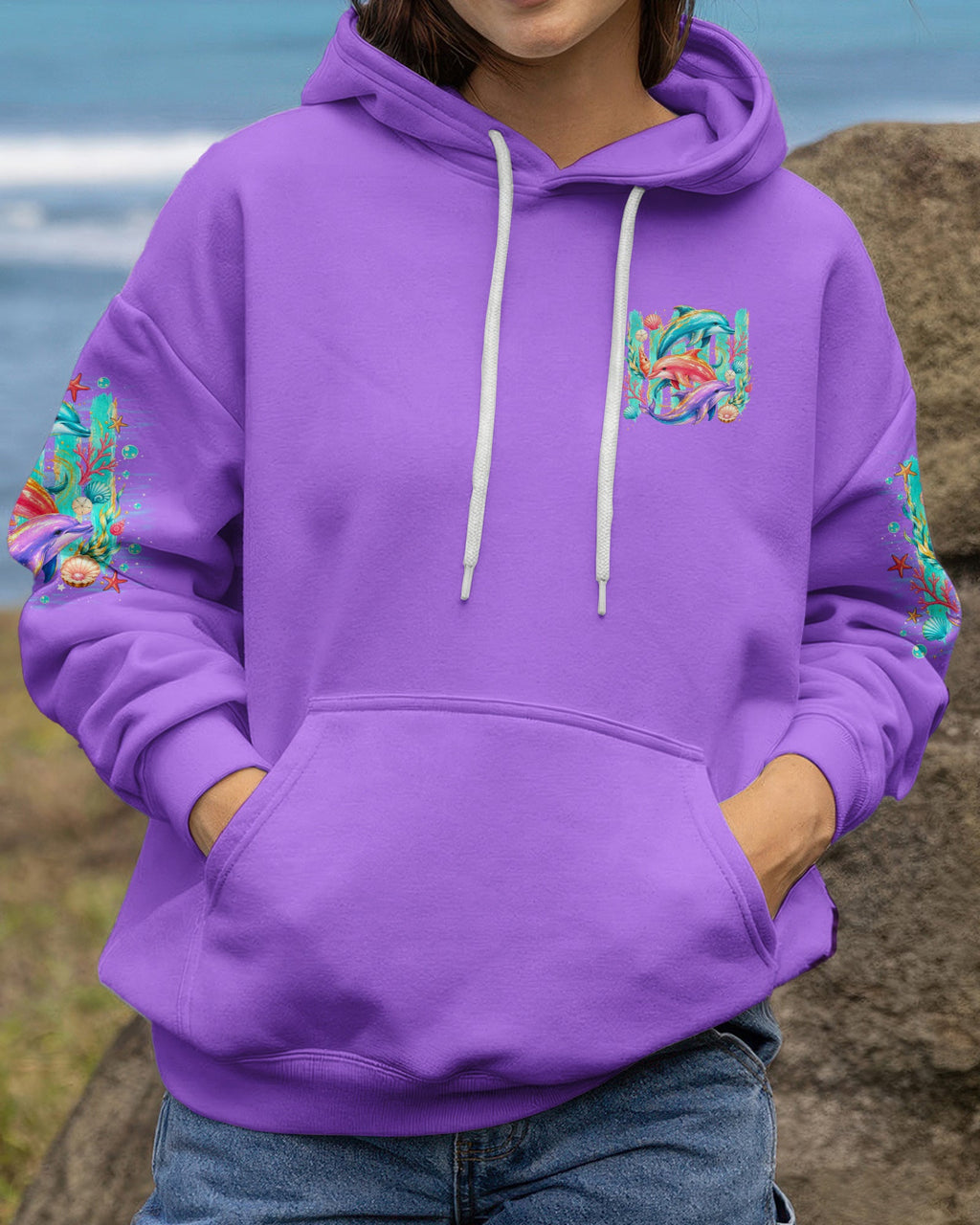 OCEAN WISHES DOLPHIN KISSES ALL OVER PRINT  - TLNO0206262