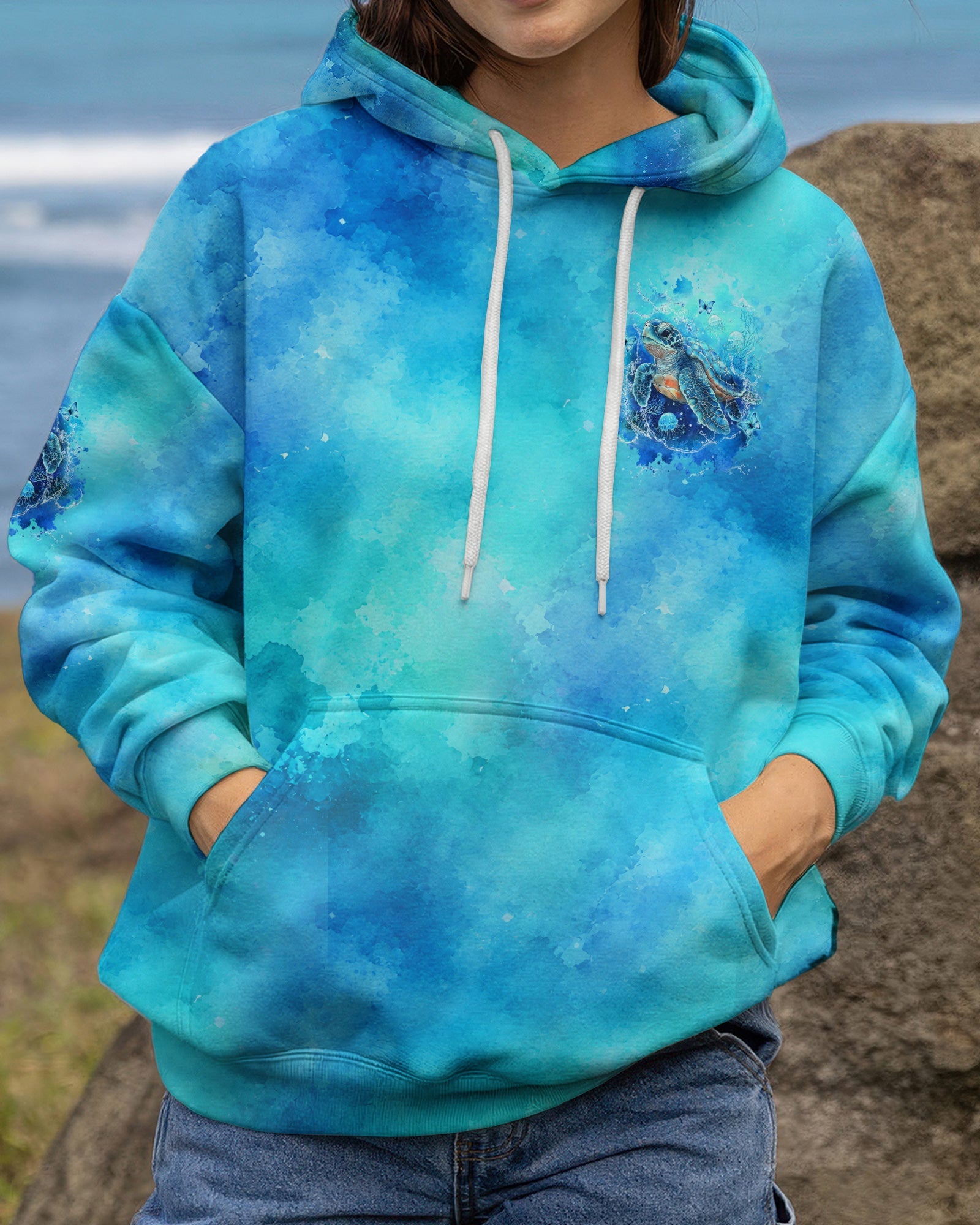 SALTWATER HEALS EVERYTHING TURTLE ALL OVER PRINT - TYLN0607263