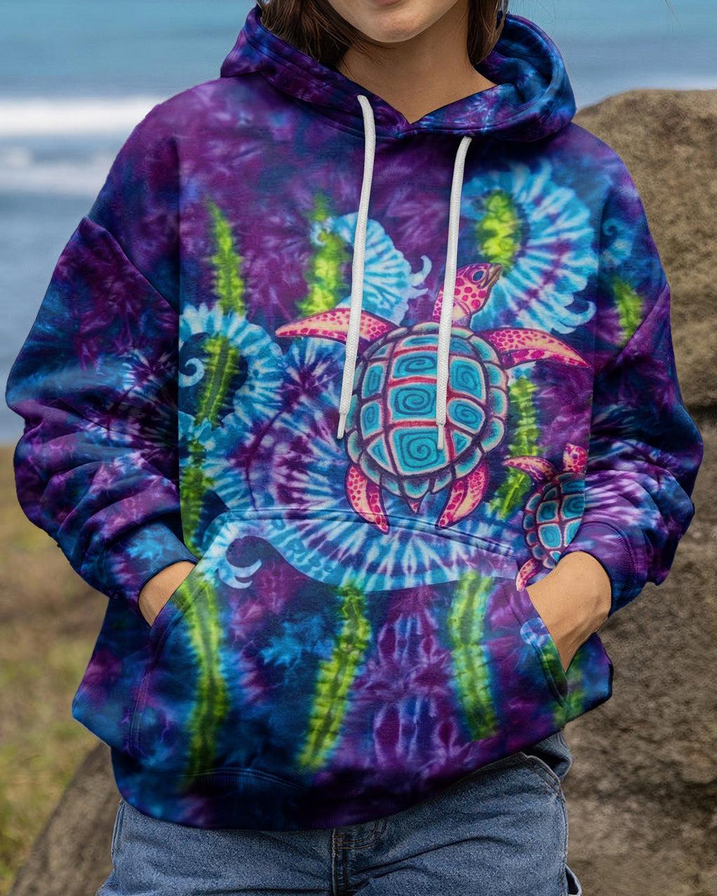 SEA TURTLE ALL OVER PRINT  - TLHN1504262