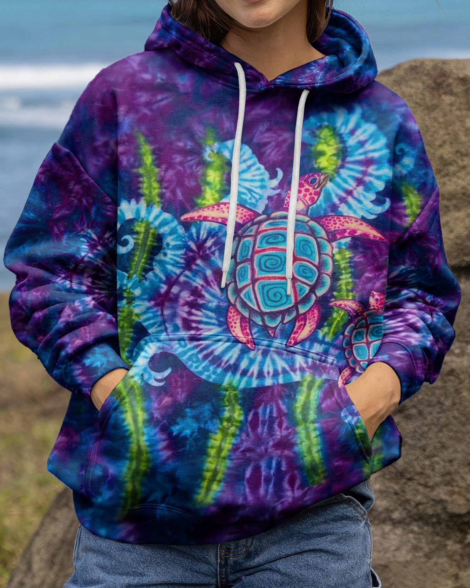 SEA TURTLE ALL OVER PRINT  - TLHN1504262