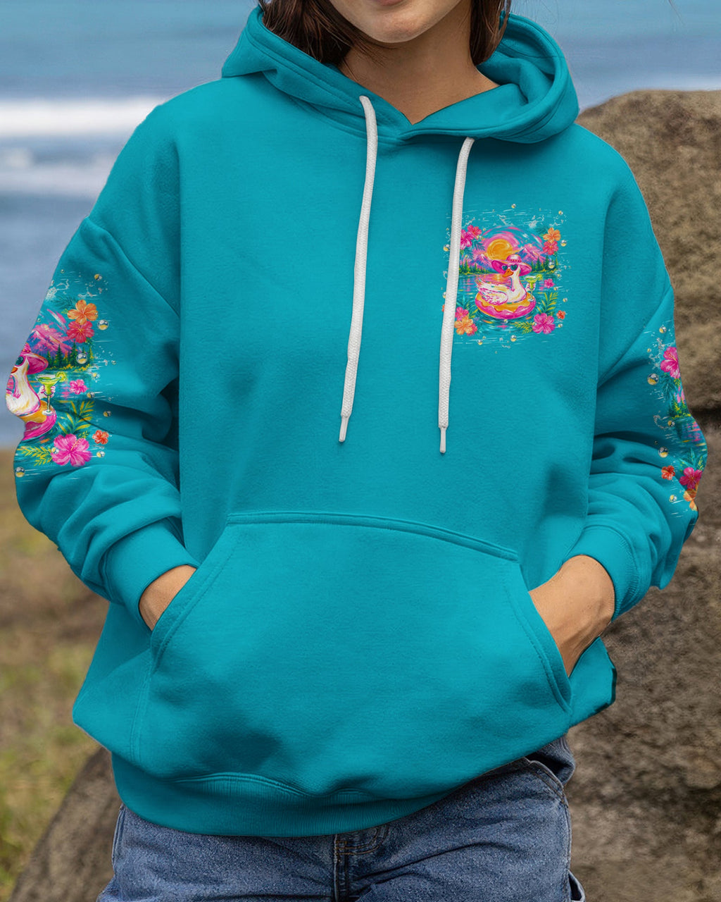LIVING ON LAKE TIME GOOSE ALL OVER PRINT   - TLHN2205263
