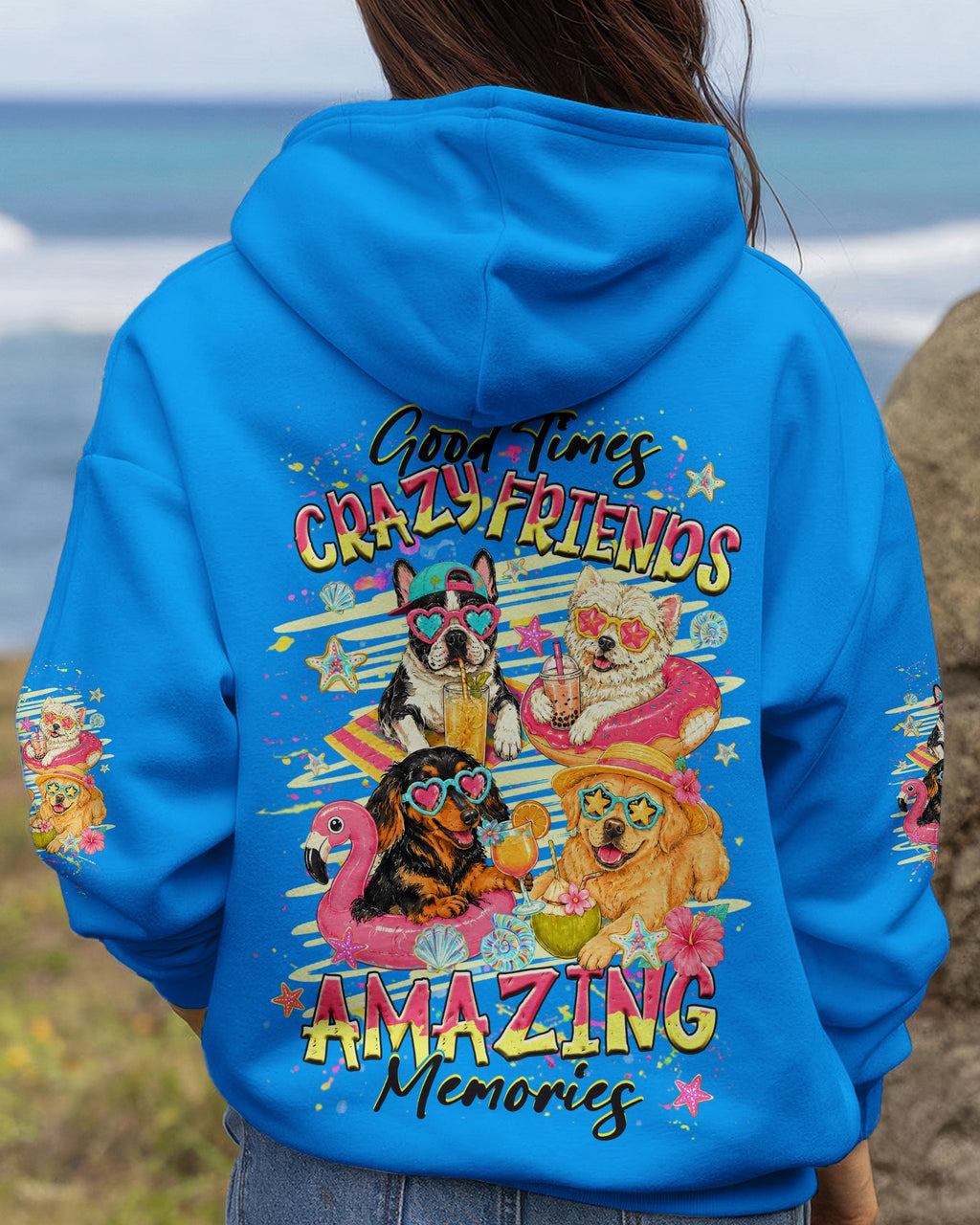 GOOD TIMES CRAZY FRIEND DOG  ALL OVER PRINT - TLHG2505263