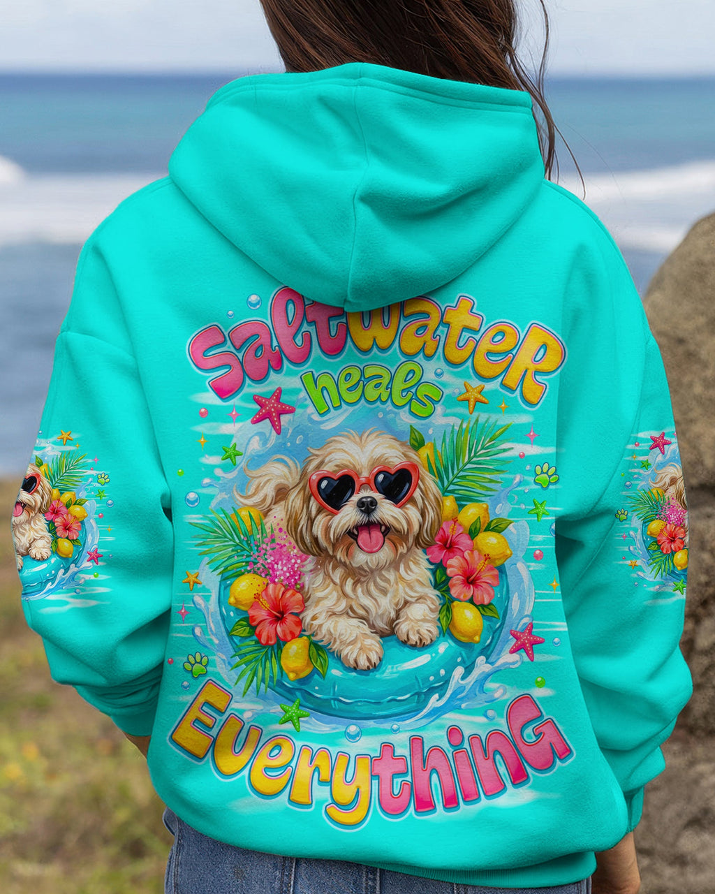 SALTWATER HEALS EVERYTHING SHIH TZU DOG ALL OVER PRINT - TLNO0806263