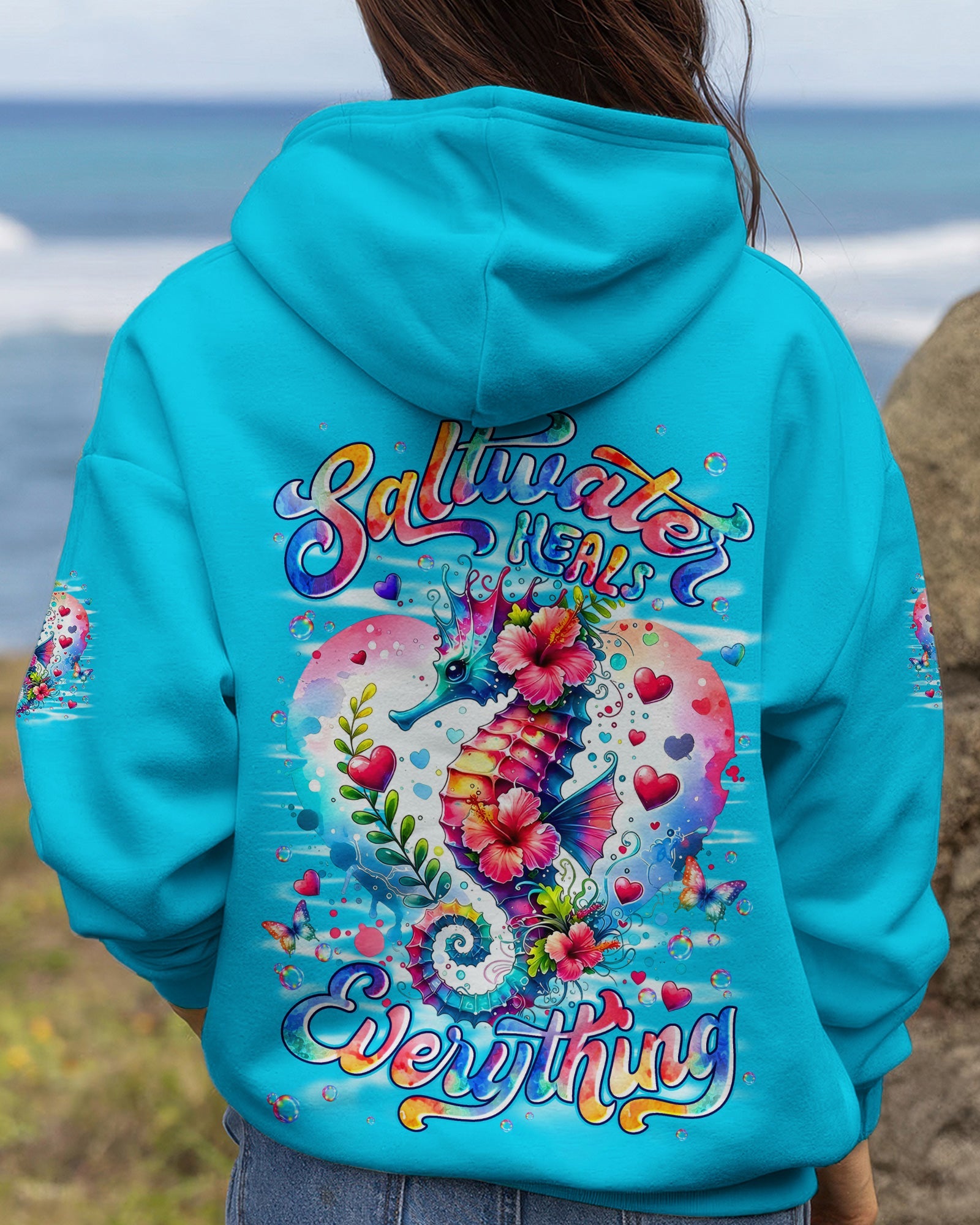 SALTWATER HEALS EVERYTHING SEAHORSE ALL OVER PRINT - TYLN1505262