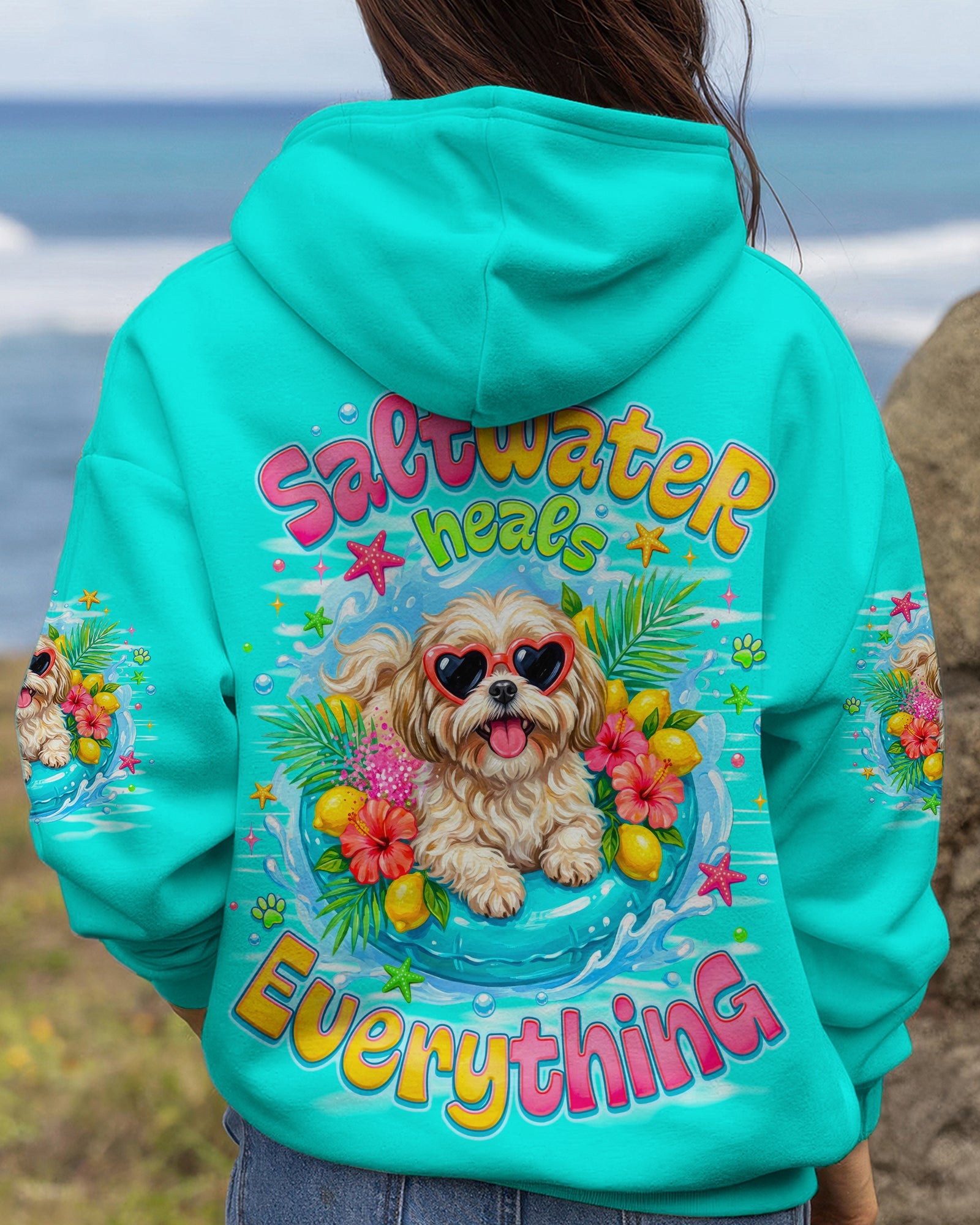 SALTWATER HEALS EVERYTHING SHIH TZU DOG ALL OVER PRINT - TLNO0806263