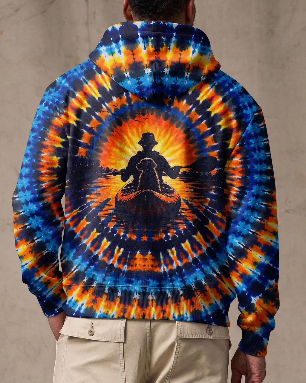 KAYAK CHASING SUNSET DOG ALL OVER PRINT  - TLNT1507265