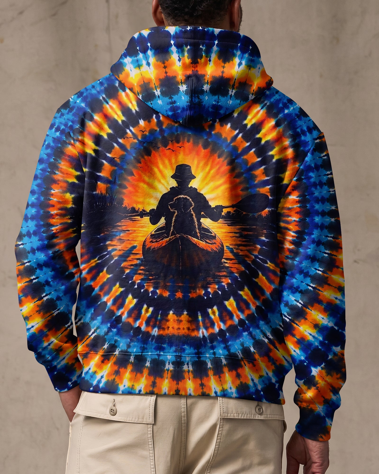 KAYAK CHASING SUNSET DOG ALL OVER PRINT  - TLNT1507265