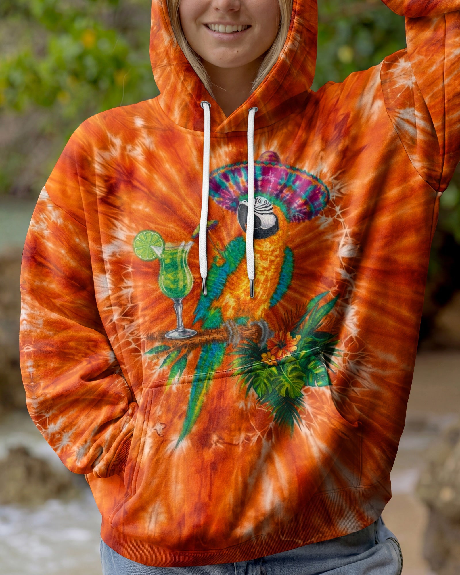POLLY WANTS A COCKTAIL PARROT ALL OVER PRINT  - TLNO1404262
