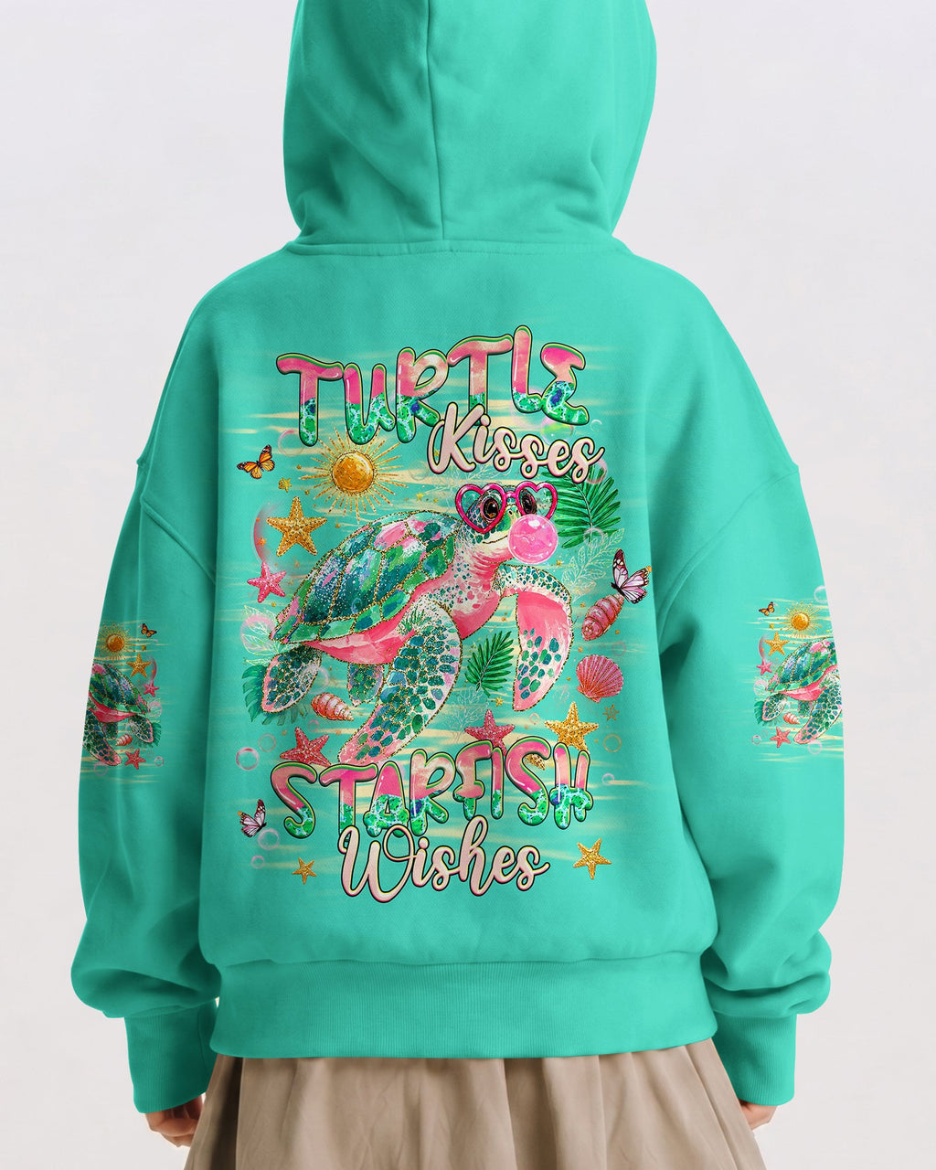 TURTLE KISSES STARFISH WISHES KIDS ALL OVER PRINT - TLHG0906261