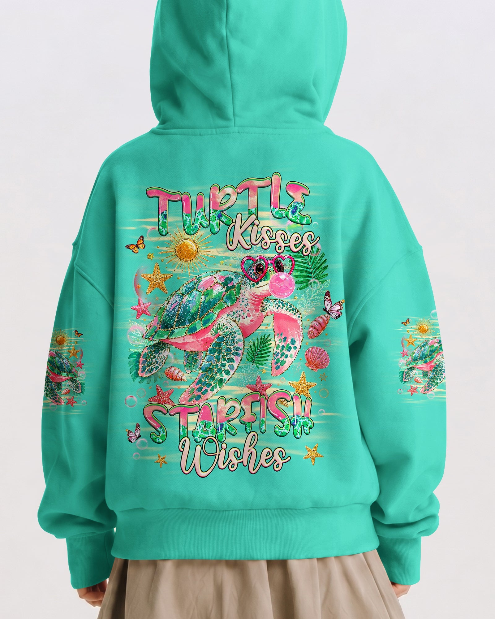 TURTLE KISSES STARFISH WISHES KIDS ALL OVER PRINT - TLHG0906261