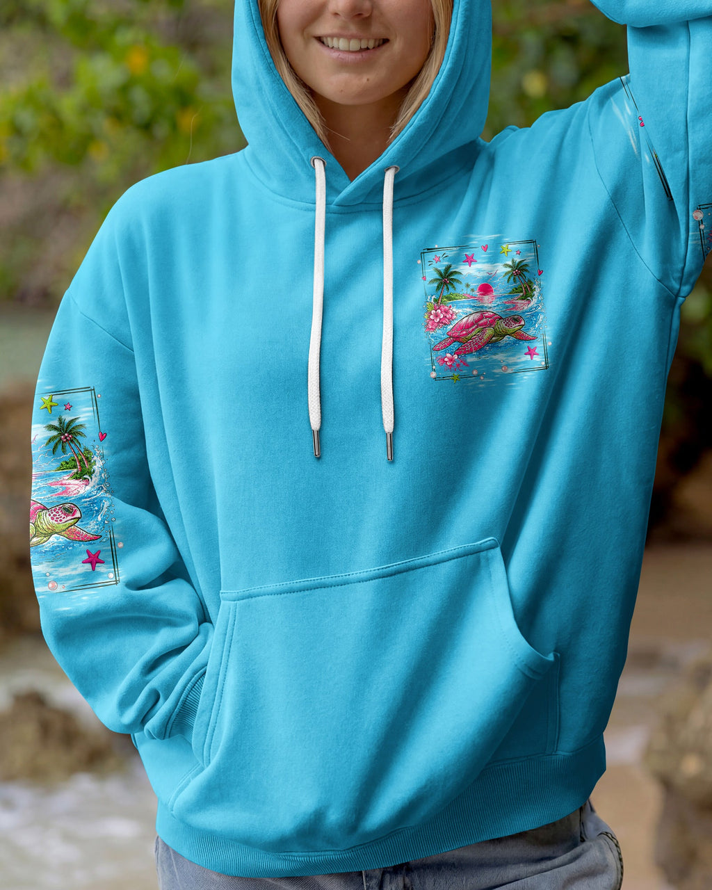 SALTWATER HEALS EVERYTHING TURTLE ALL OVER PRINT  - TLNT1107261