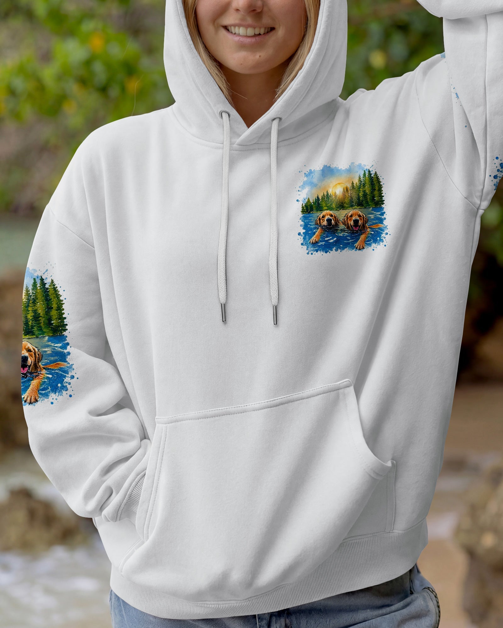 IT'S LAKE TIME LABRADOR DOG  ALL OVER PRINT - TLTW1805263