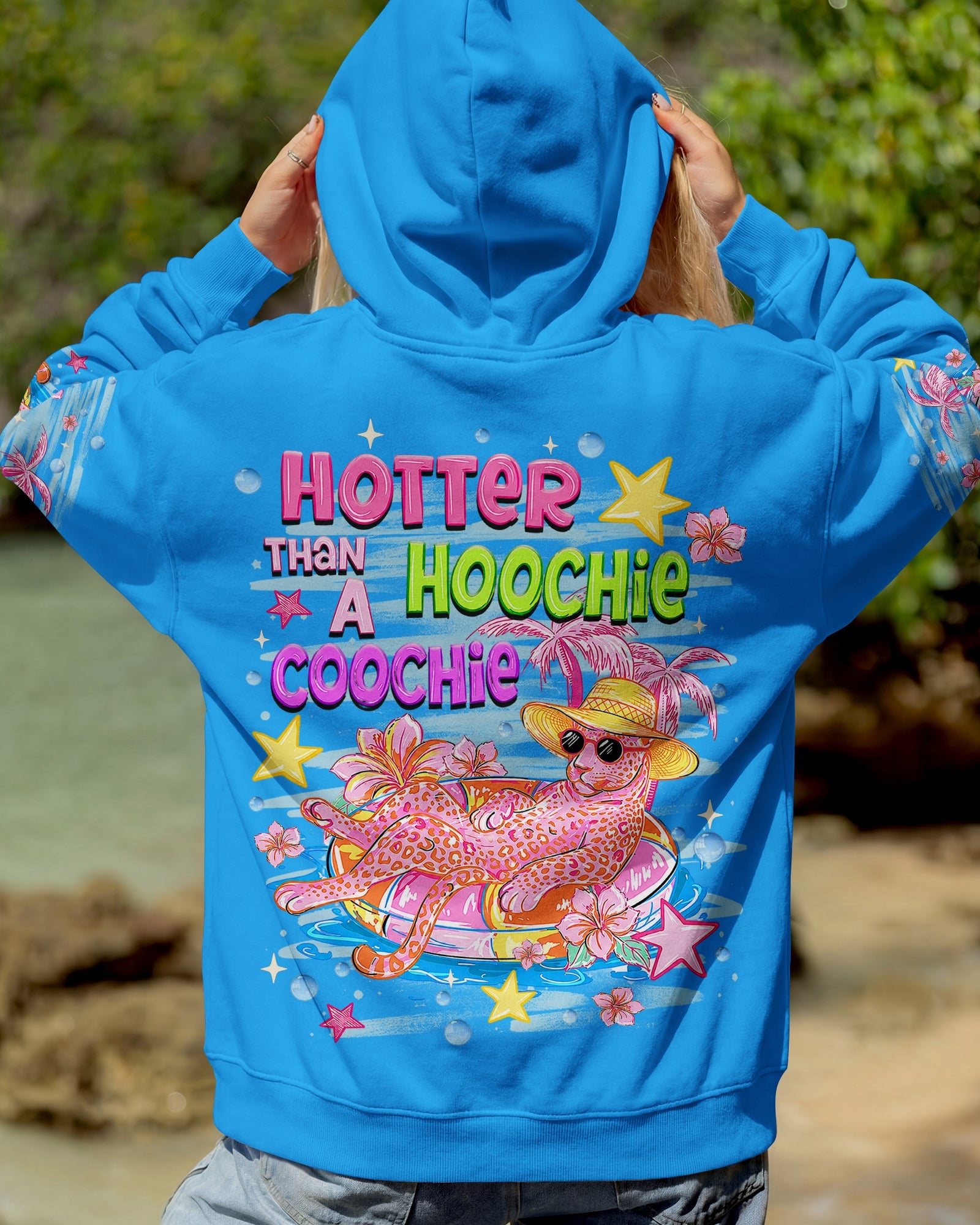 HOTTER THAN A HOOCHIE COOCHIE LEOPARD ALL OVER PRINT  - TLHN2406262