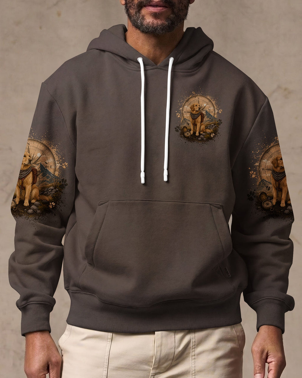 THOSE WHO WANDER WITH DOGS GOLDEN RETRIEVER DOG ALL OVER PRINT - TLTW0707262