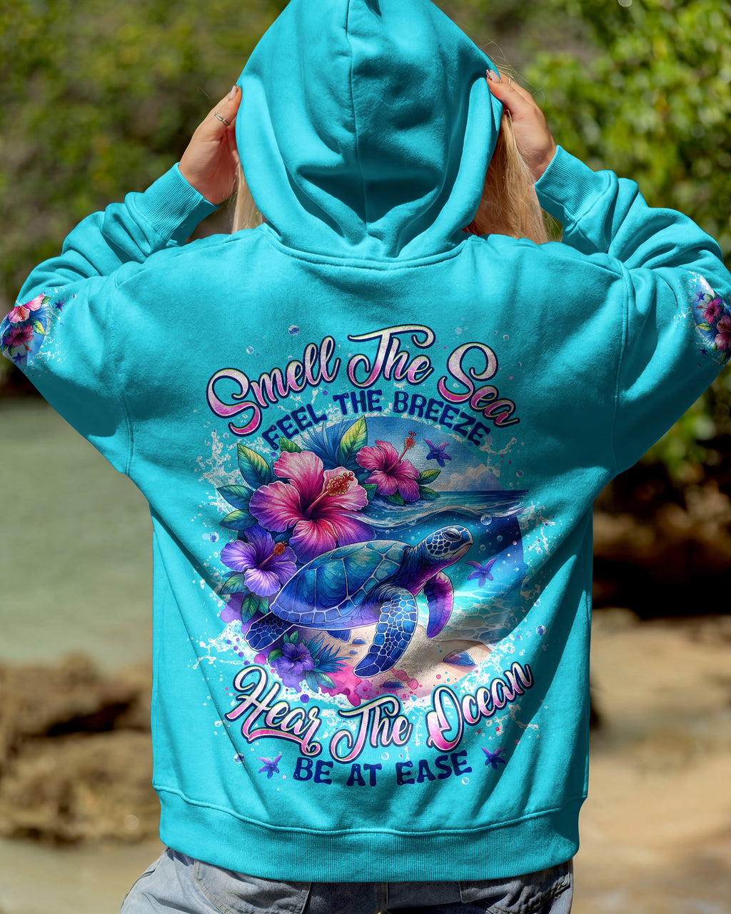 SMELL THE SEA TURTLE ALL OVER PRINT - TYPQ1506261