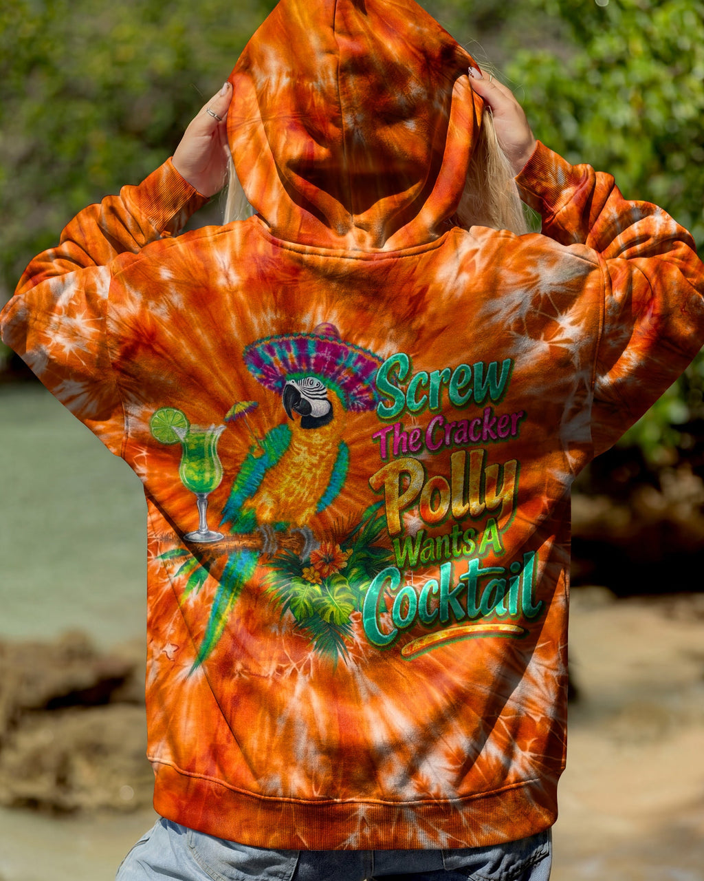 POLLY WANTS A COCKTAIL PARROT ALL OVER PRINT  - TLNO1404262