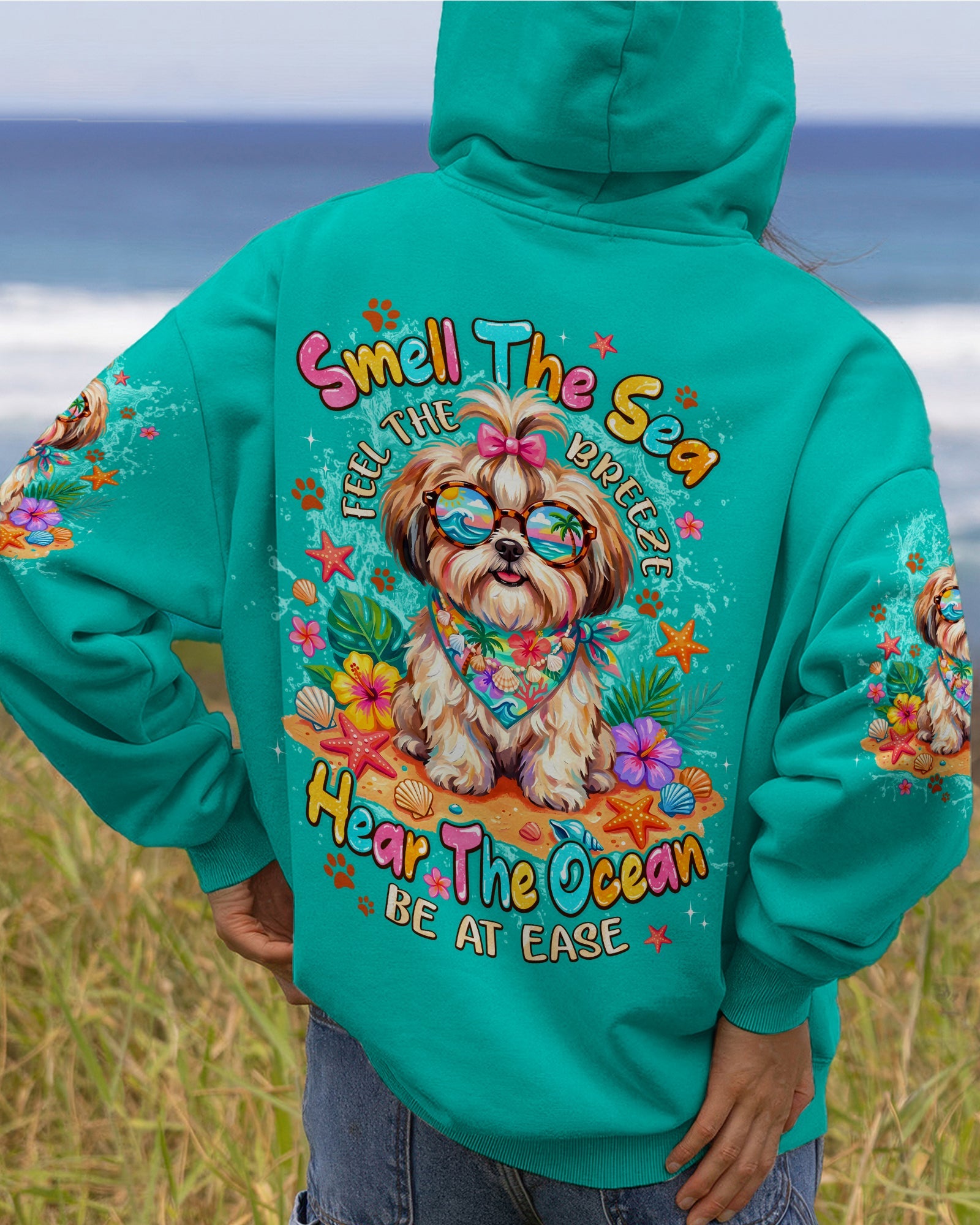 SMELL THE SEA SHIH TZU DOG ALL OVER PRINT - TYPQ2005263