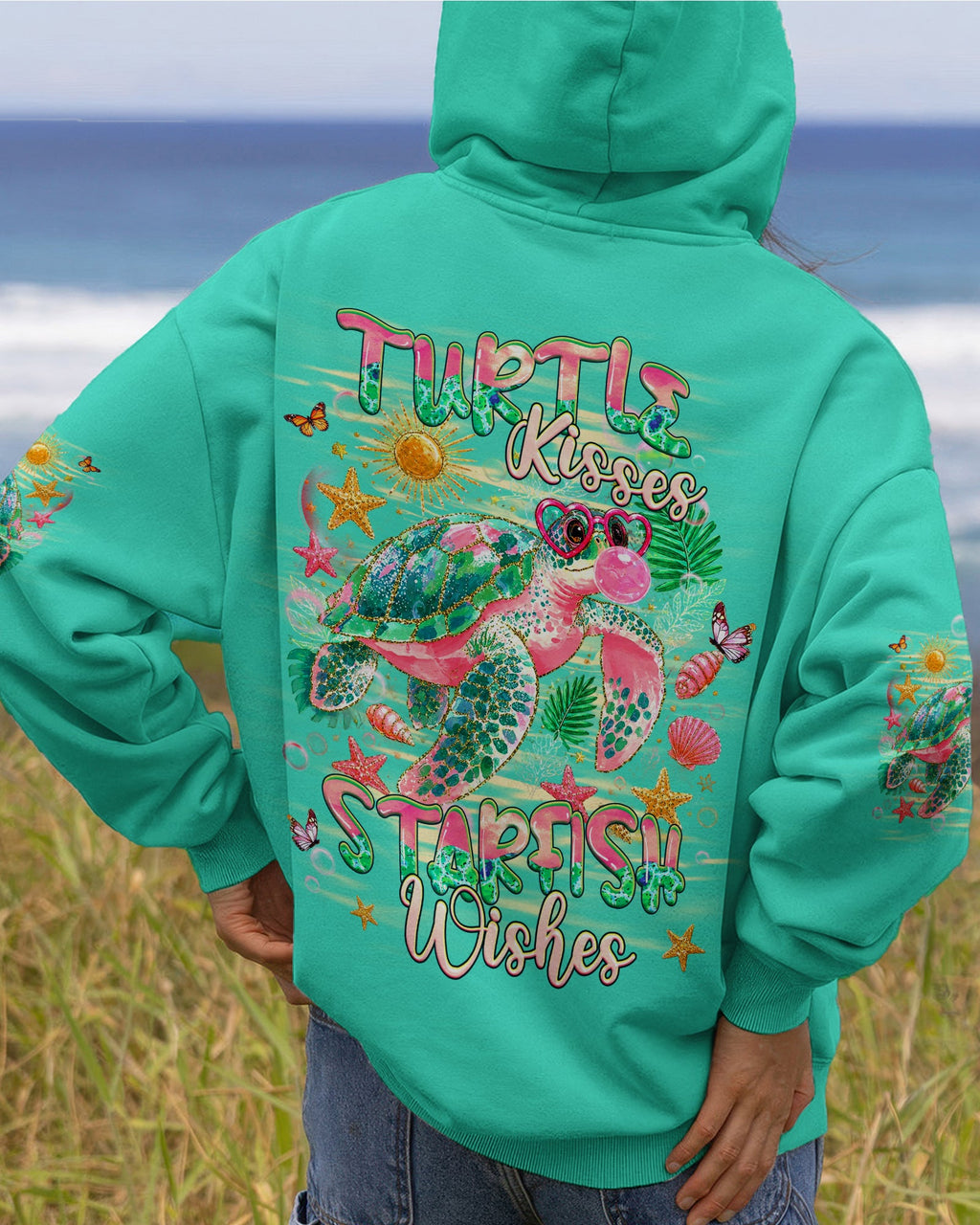 TURTLE KISSES STARFISH WISHES  ALL OVER PRINT - TLHG1007262