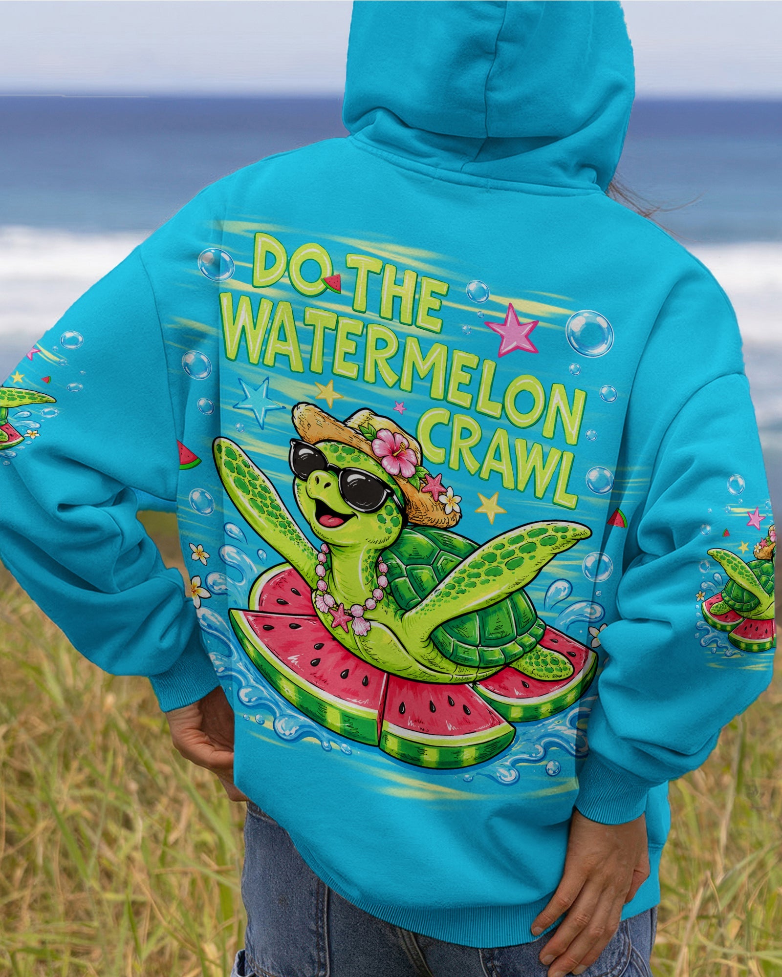 DO THE WATERMELON CRAWL TURTLE ALL OVER PRINT - TLHG1106263