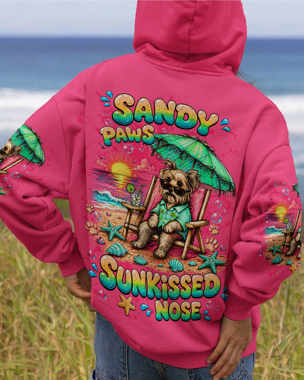 SANDY PAWS SUNKISSED NOSE YORKIE DOG ALL OVER PRINT - TLTW2205264