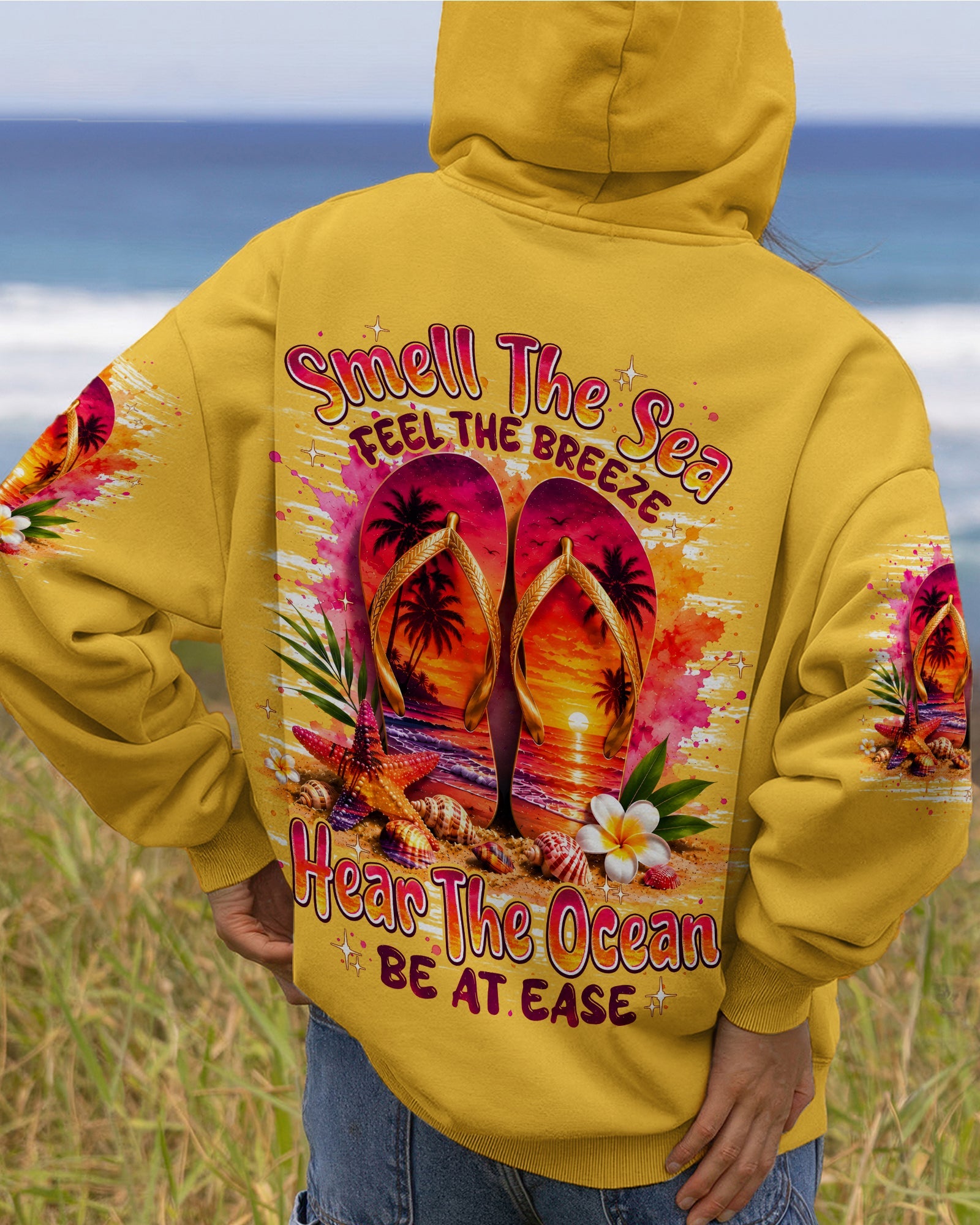 SMELL THE SEA FEEL THE BREEZE FLIP FLOPS ALL OVER PRINT - TYPQ0207262