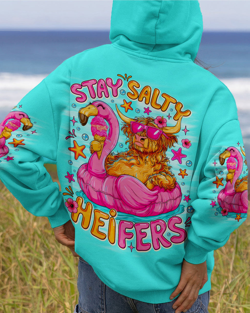 STAY SALTY HEIFERS COW BEACH ALL OVER PRINT - TLNO2705261