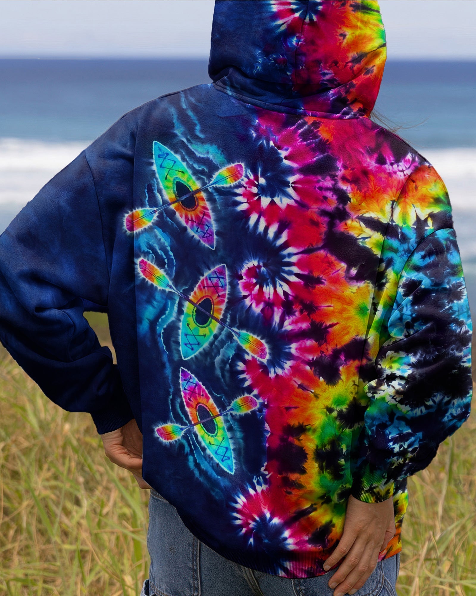 KAYAK WAVES COLORFUL BURST ALL OVER PRINT  - TLNO0607262