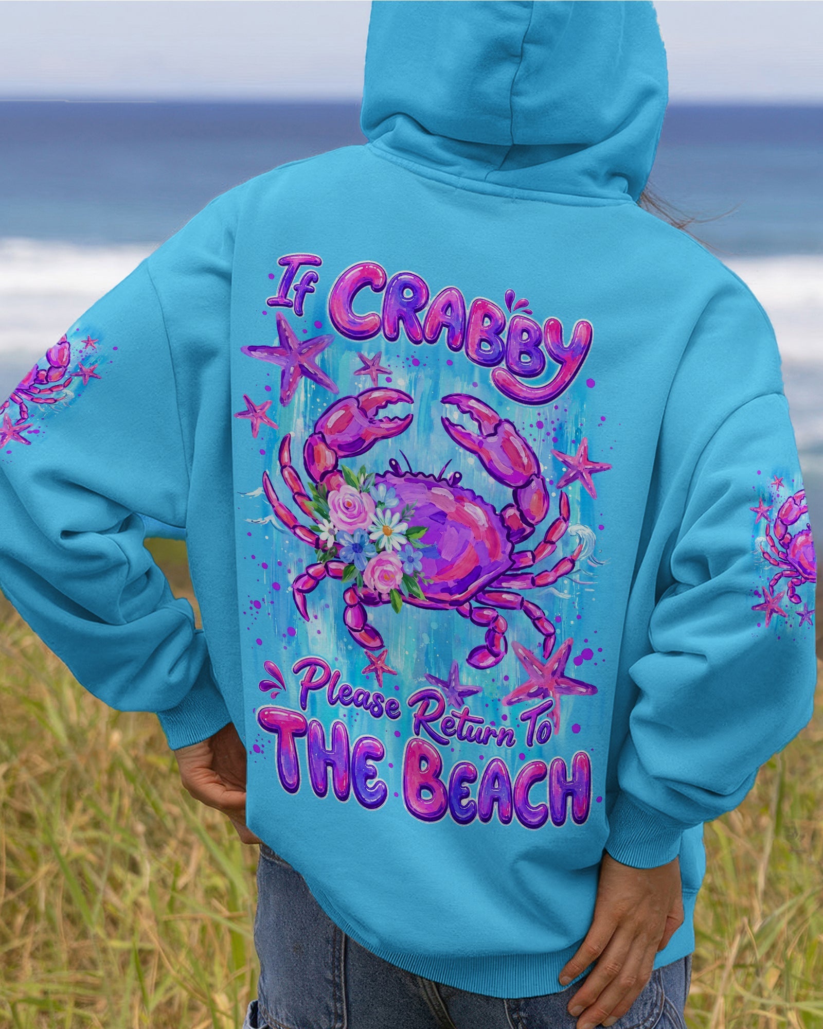 IF CRABBY PLEASE RETURN TO BEACH ALL OVER PRINT - TYLN1307262
