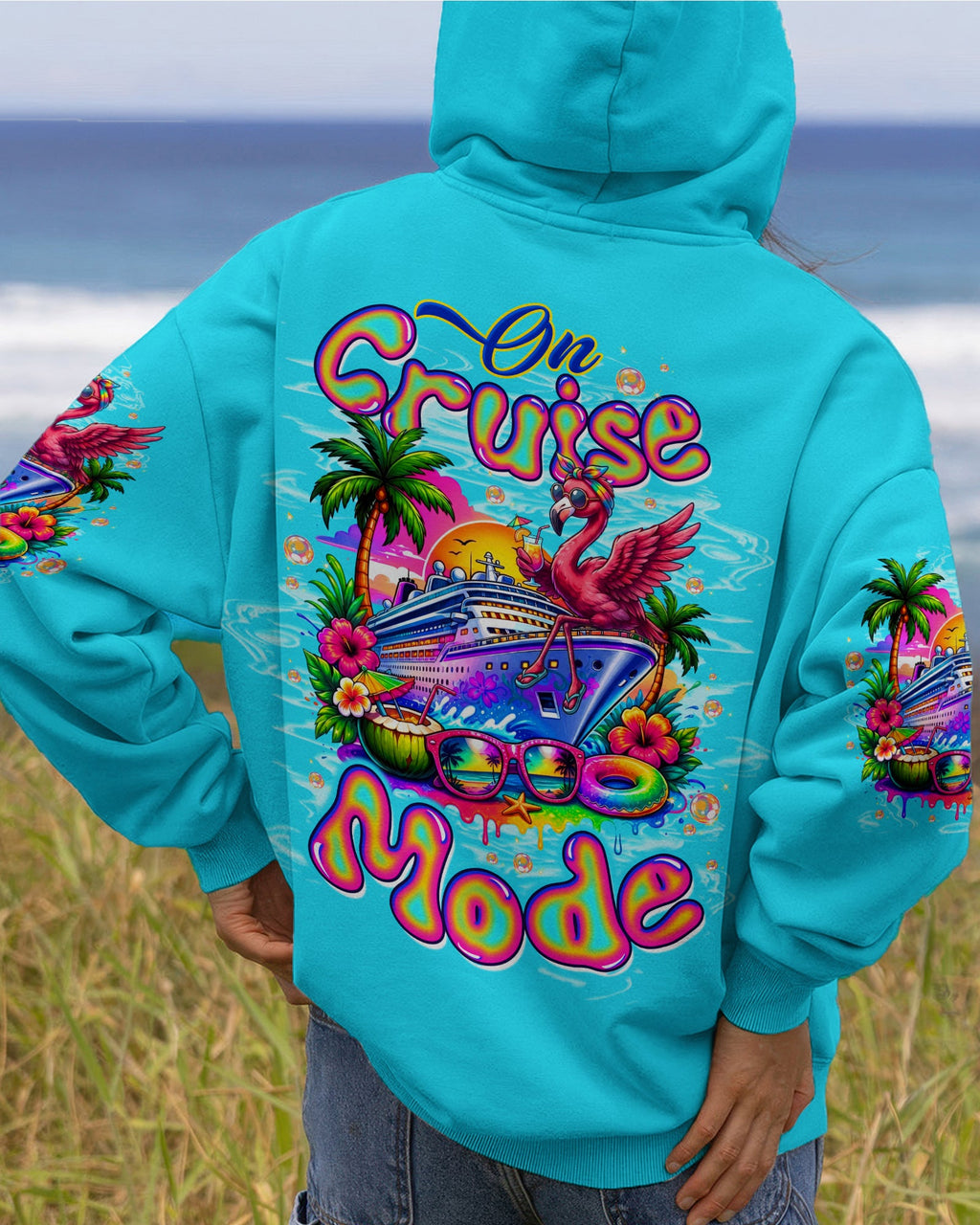 ON CRUISE MODE FLAMINGO ALL OVER PRINT - TLTW1607262