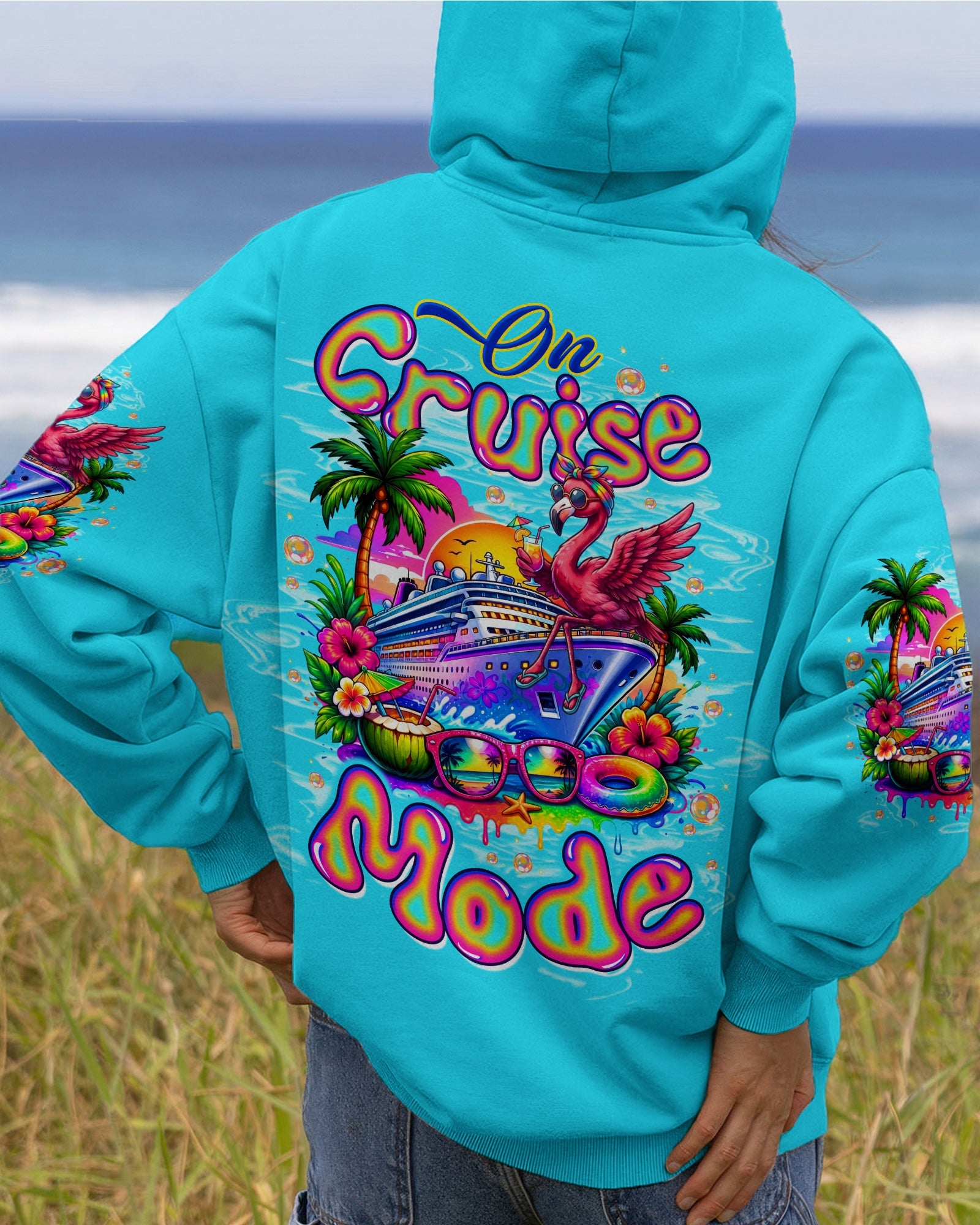 ON CRUISE MODE FLAMINGO ALL OVER PRINT - TLTW1607262