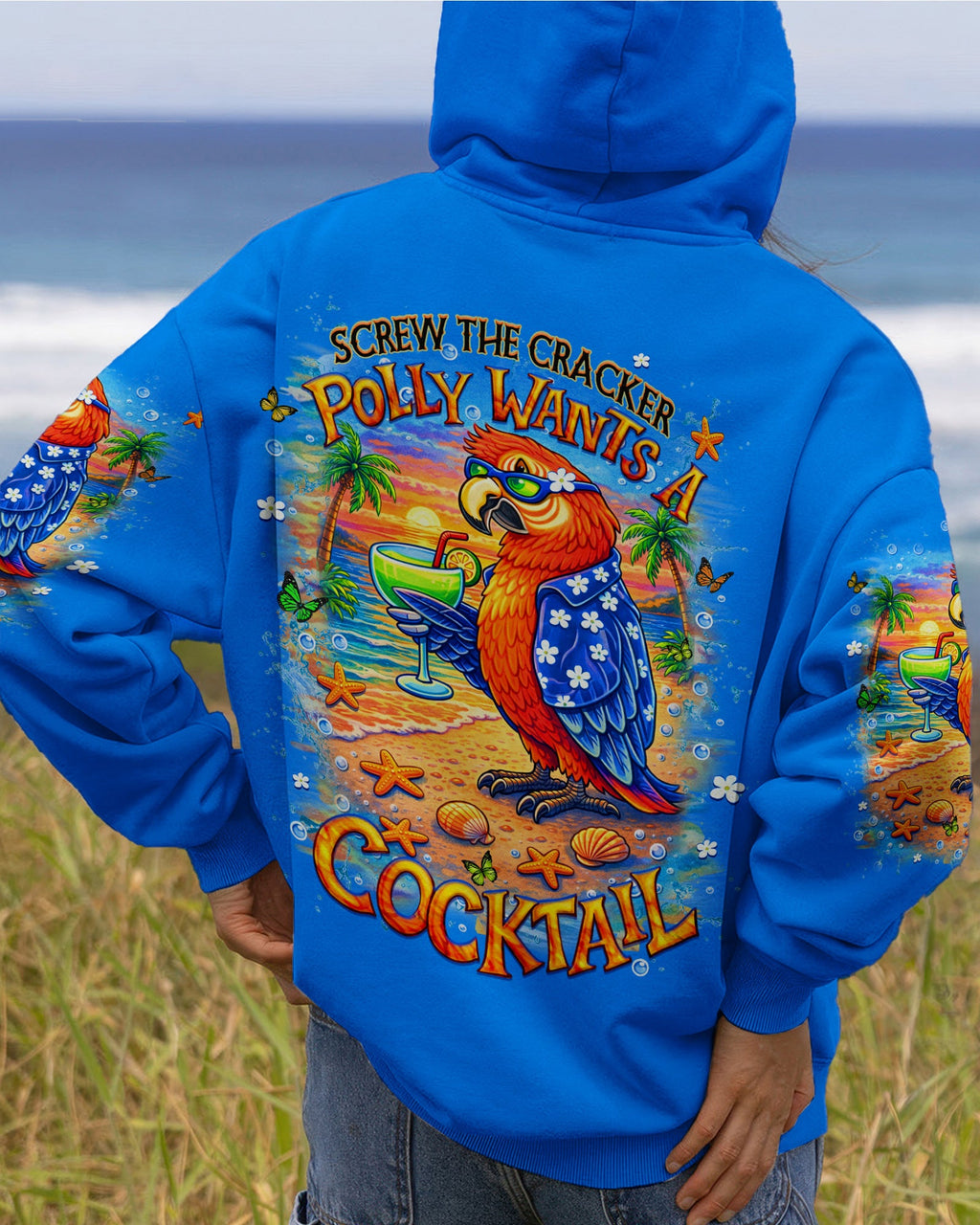 POLLY WANTS A COCKTAIL PARROT ALL OVER PRINT  - TLHN1504261
