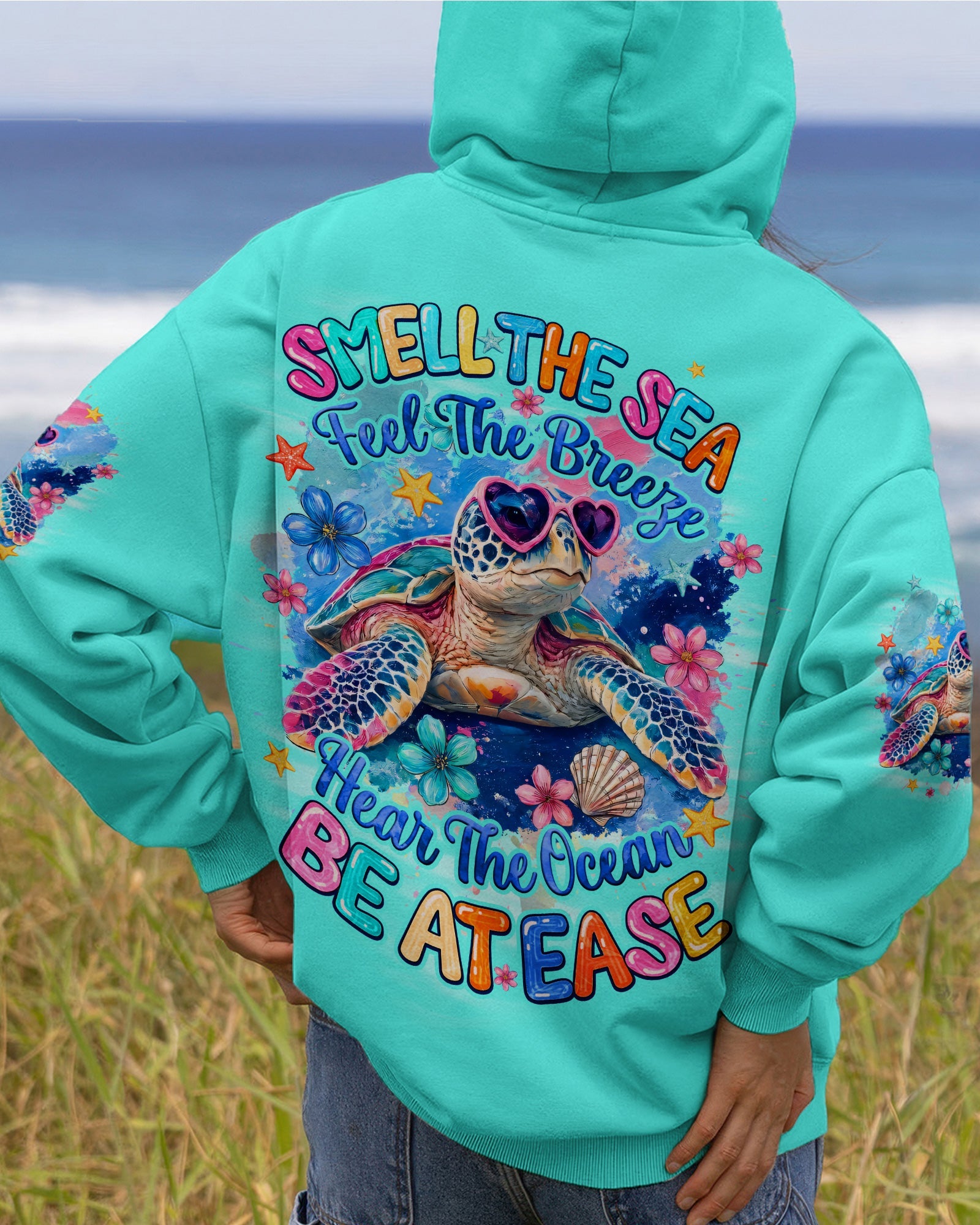 SMELL THE SEA TURTLE ALL OVER PRINT - TYQY1806262