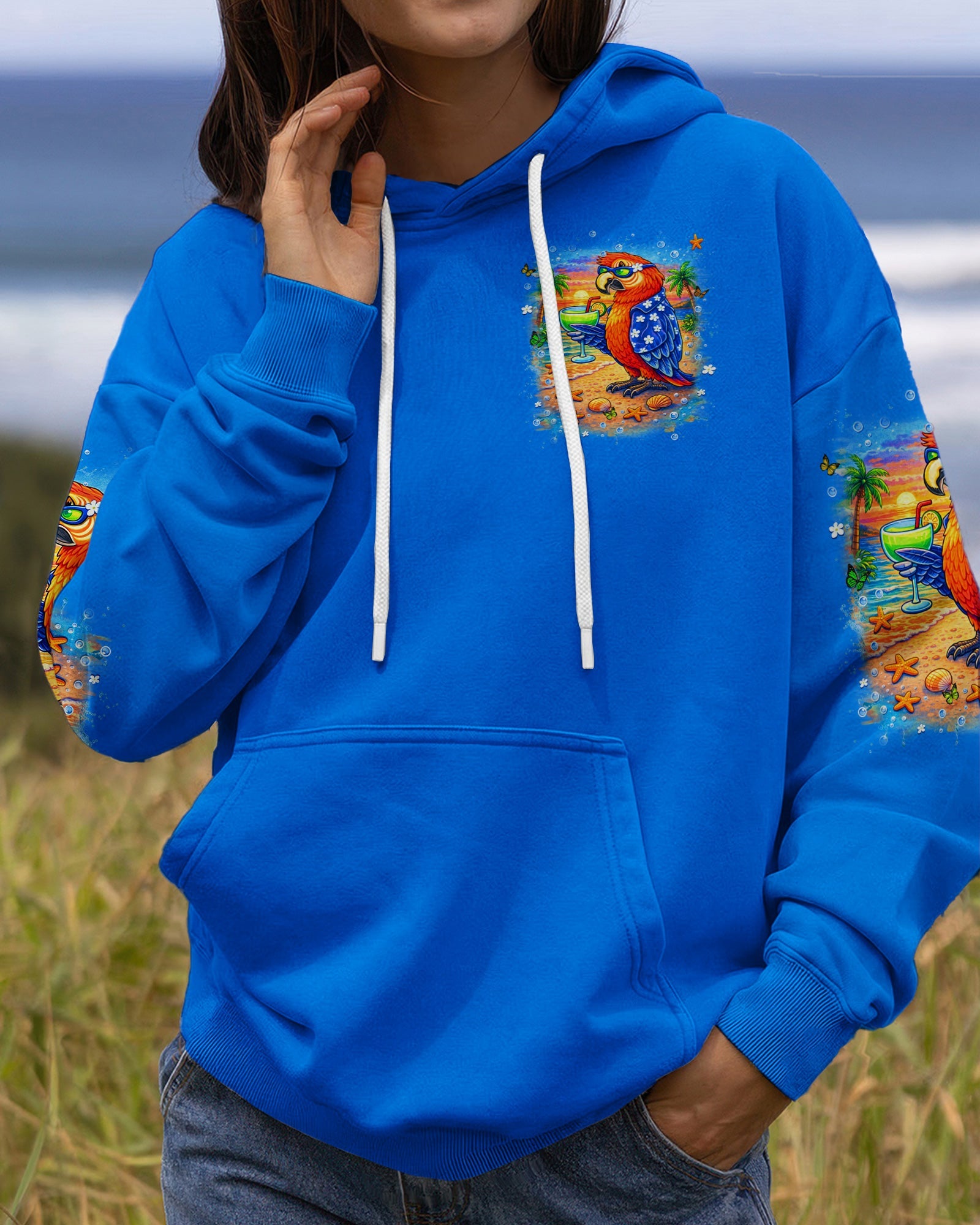 POLLY WANTS A COCKTAIL PARROT ALL OVER PRINT  - TLHN1504261