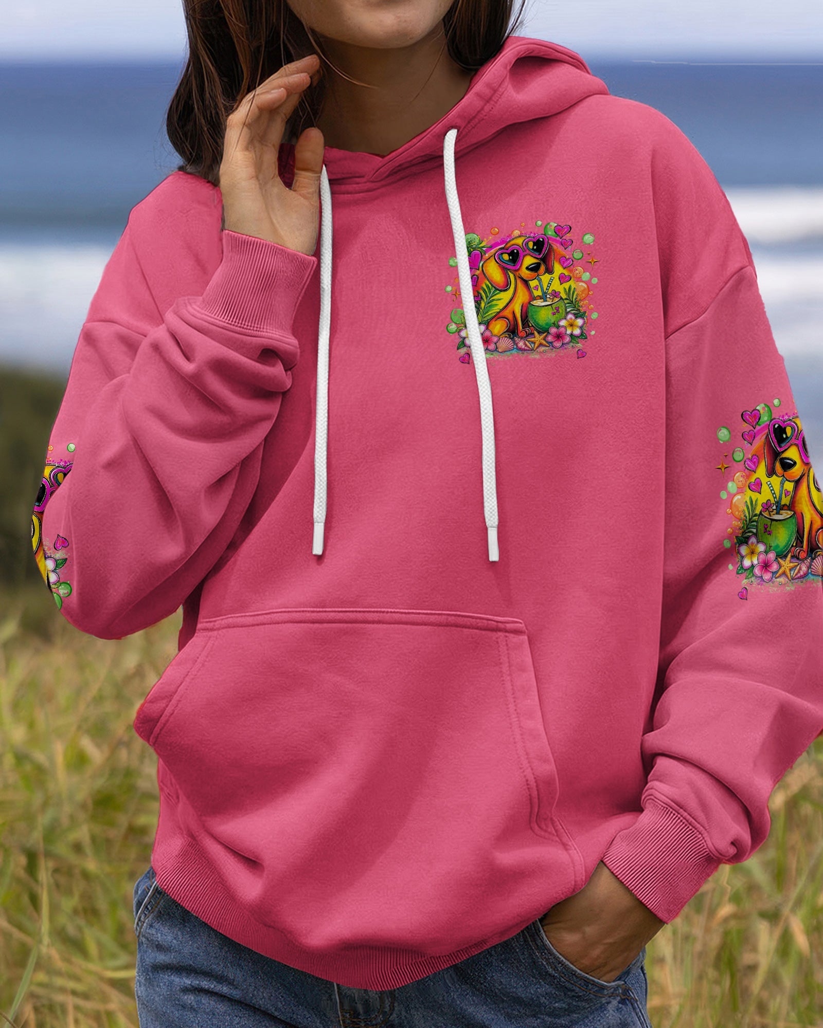 JUST A GIRL WHO LOVES DACHSHUND DOG ALL OVER PRINT - TLHG0405265